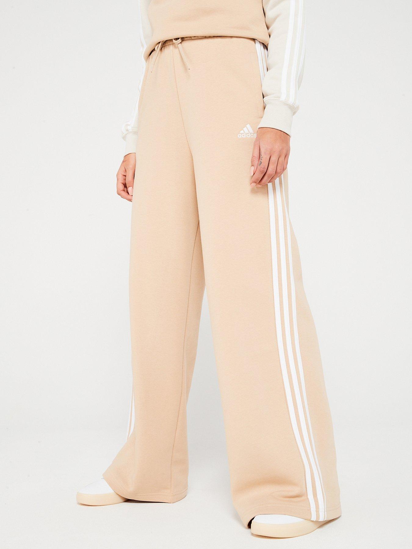 adidas-sportswear-womens-3-stripe-wide-leg-pants-beige