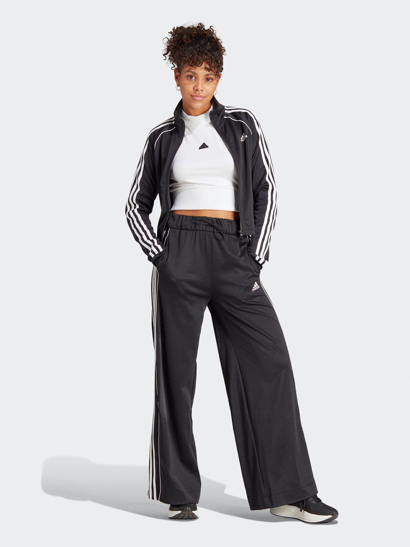 Womens white adidas tracksuit sales