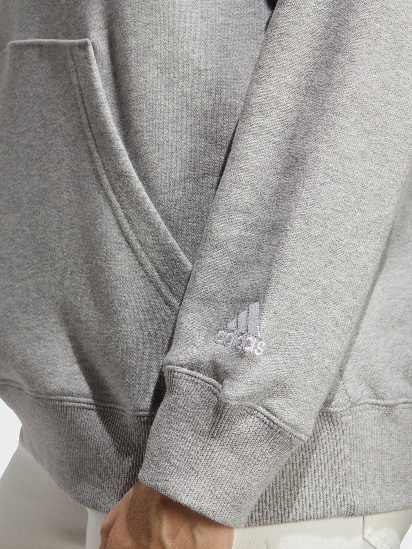 adidas-sportswear-womens-linear-full-zip-hoodie-greyoutfit