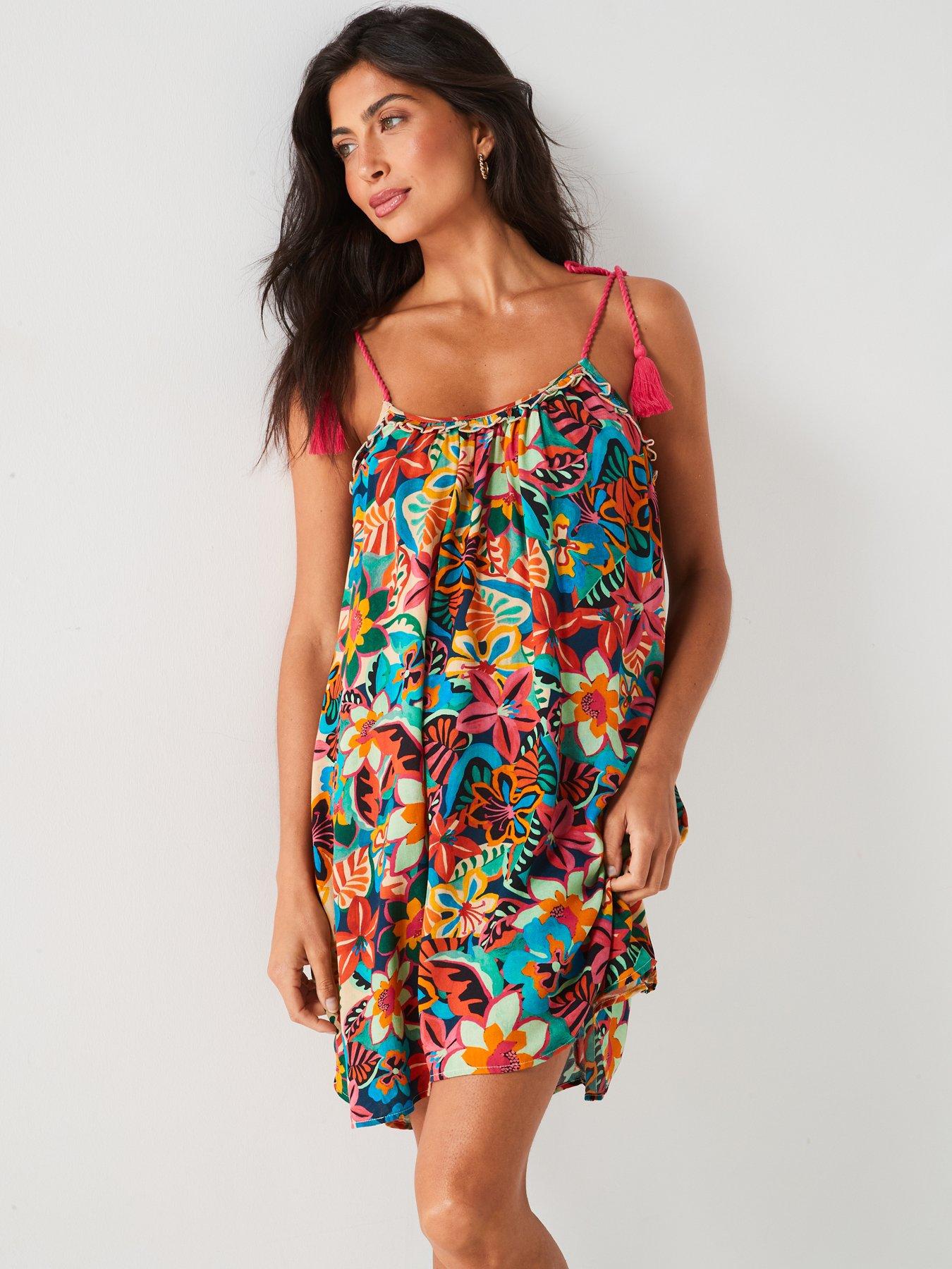 v-by-very-tie-shoulder-mini-beach-dress-multiback