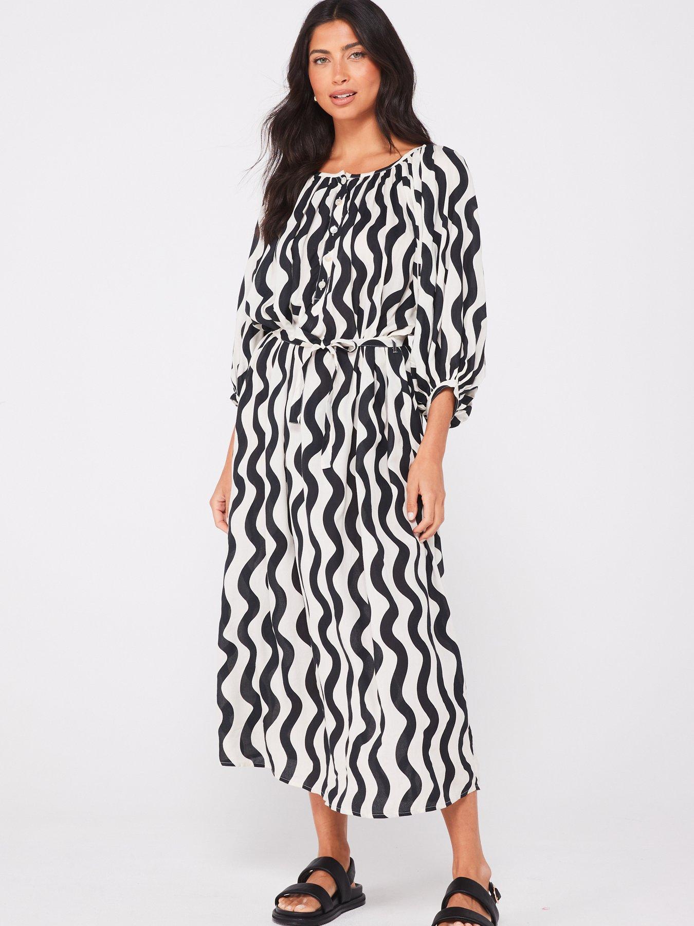 v-by-very-swirl-print-balloon-sleeve-midi-dress