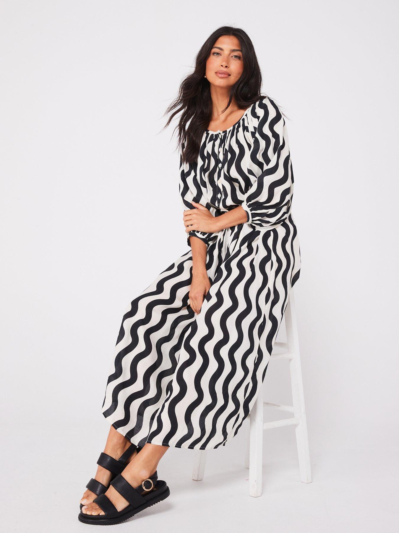 v-by-very-swirl-print-balloon-sleeve-midi-dressoutfit