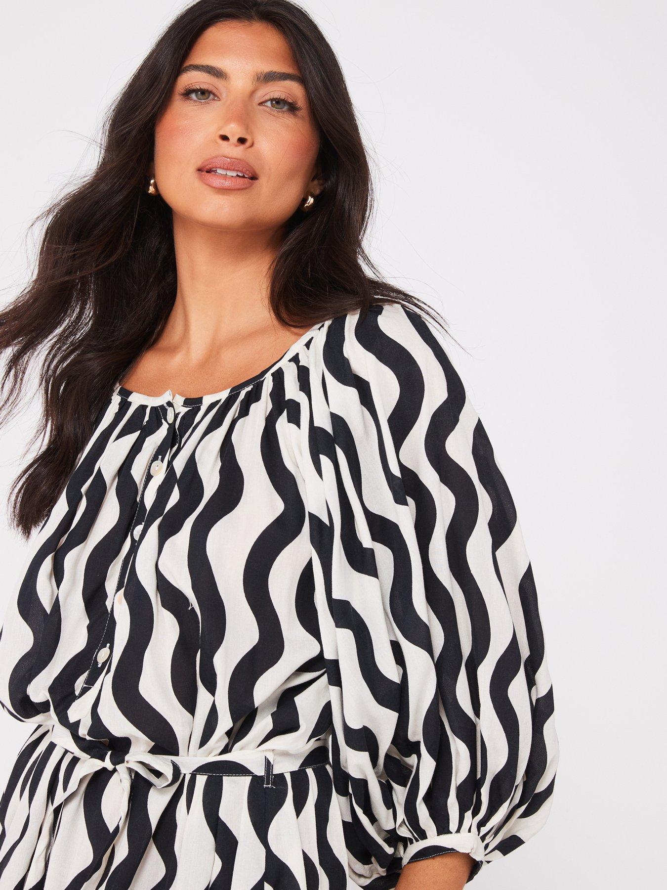 v-by-very-swirl-print-balloon-sleeve-midi-dressdetail