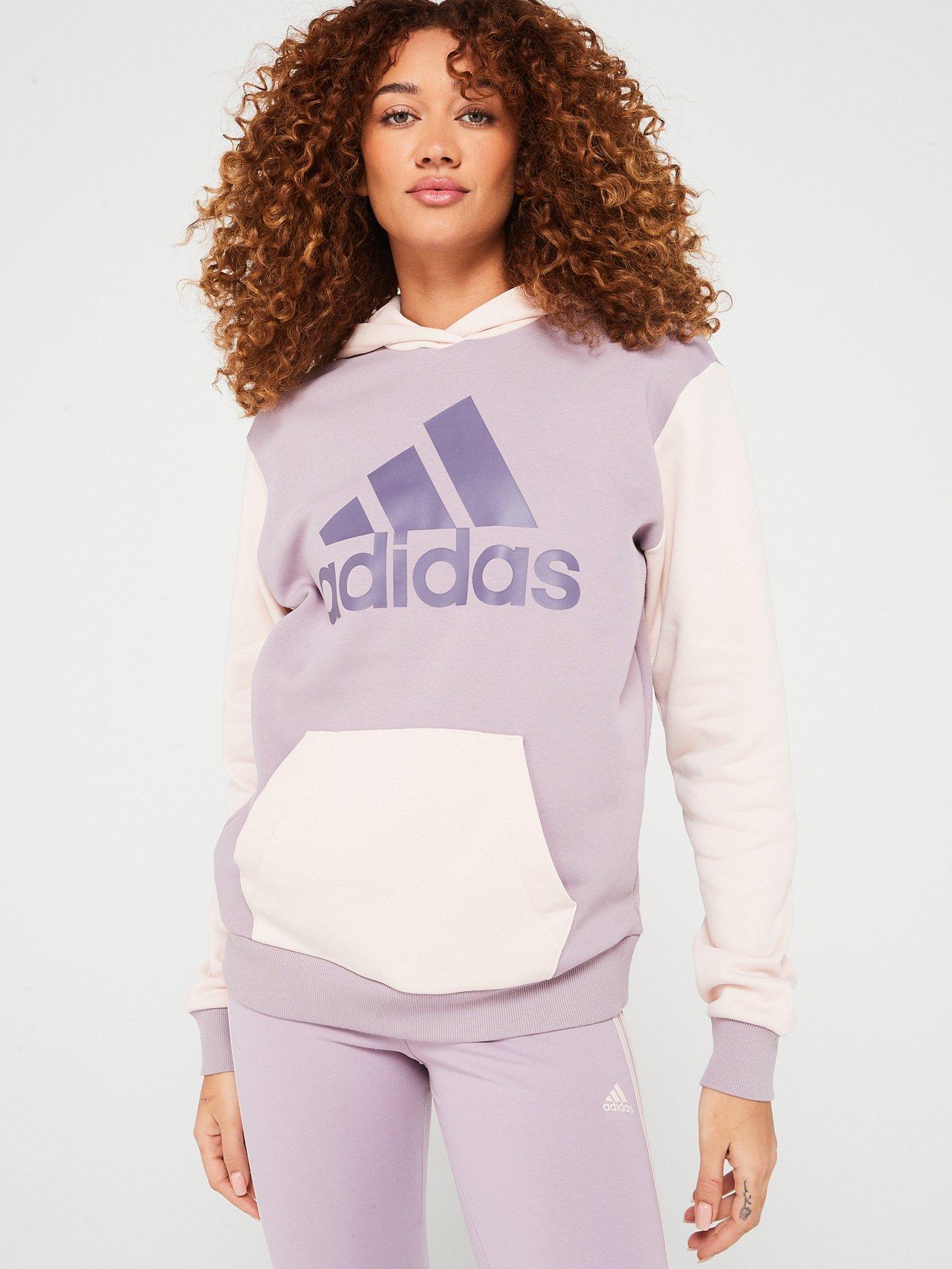 adidas Sportswear Womens Big Logo Colourblock Hoodie Lilac Very Ireland