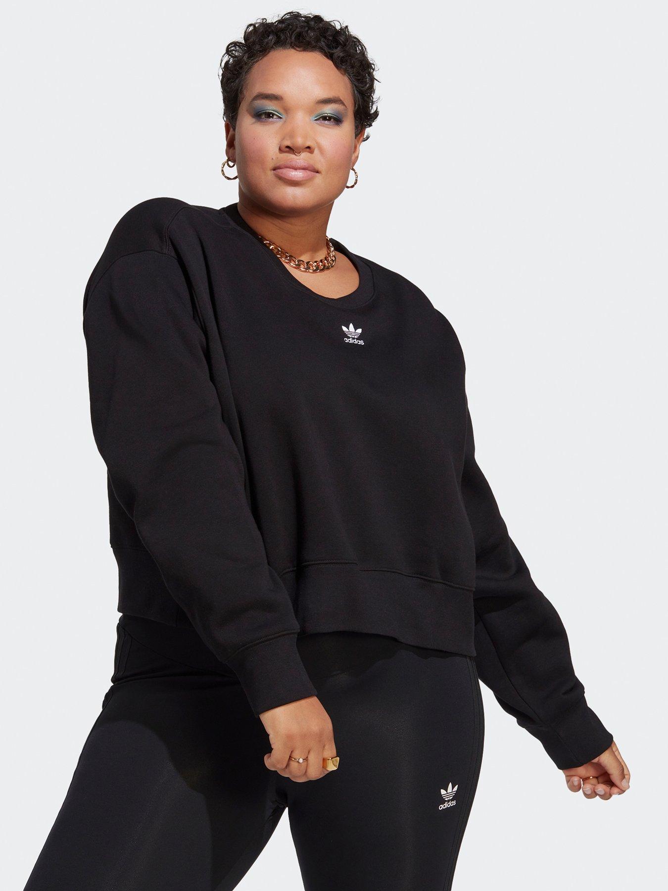 adidas-originals-womensnbsptrefoil-crew-sweatnbsp--black