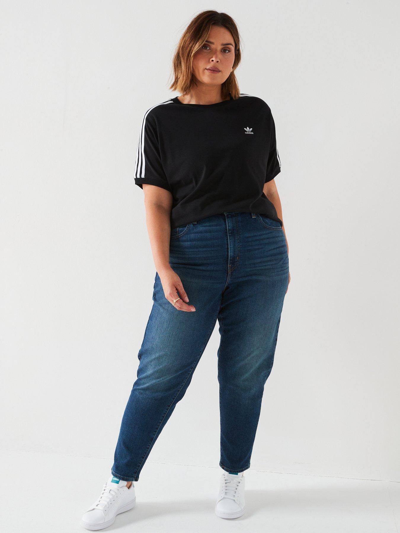 adidas-originals-womens-plus-size-3-stripe-tee-blackback