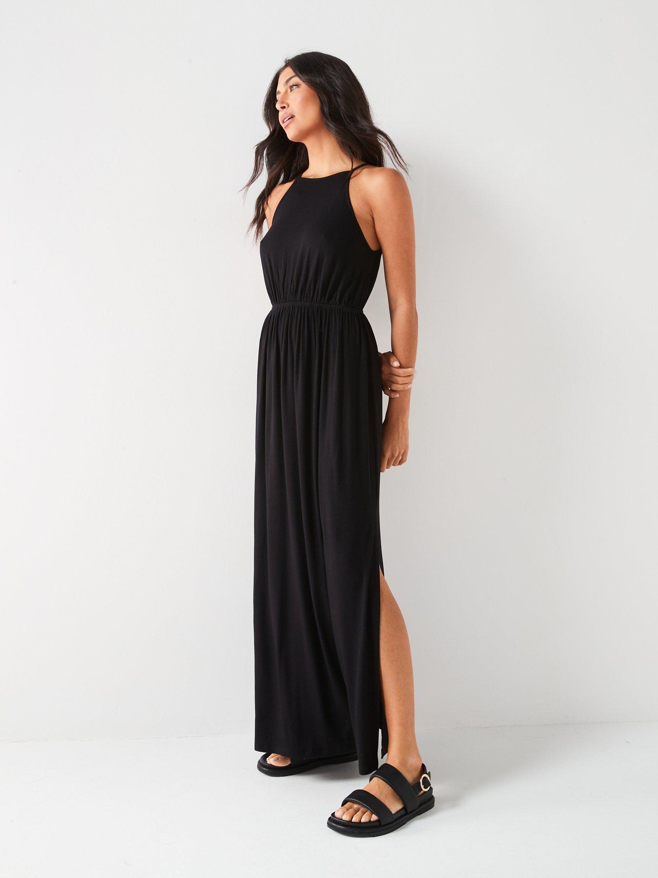 everyday-racer-strap-sleeveless-beach-midaxi-dress-blackback