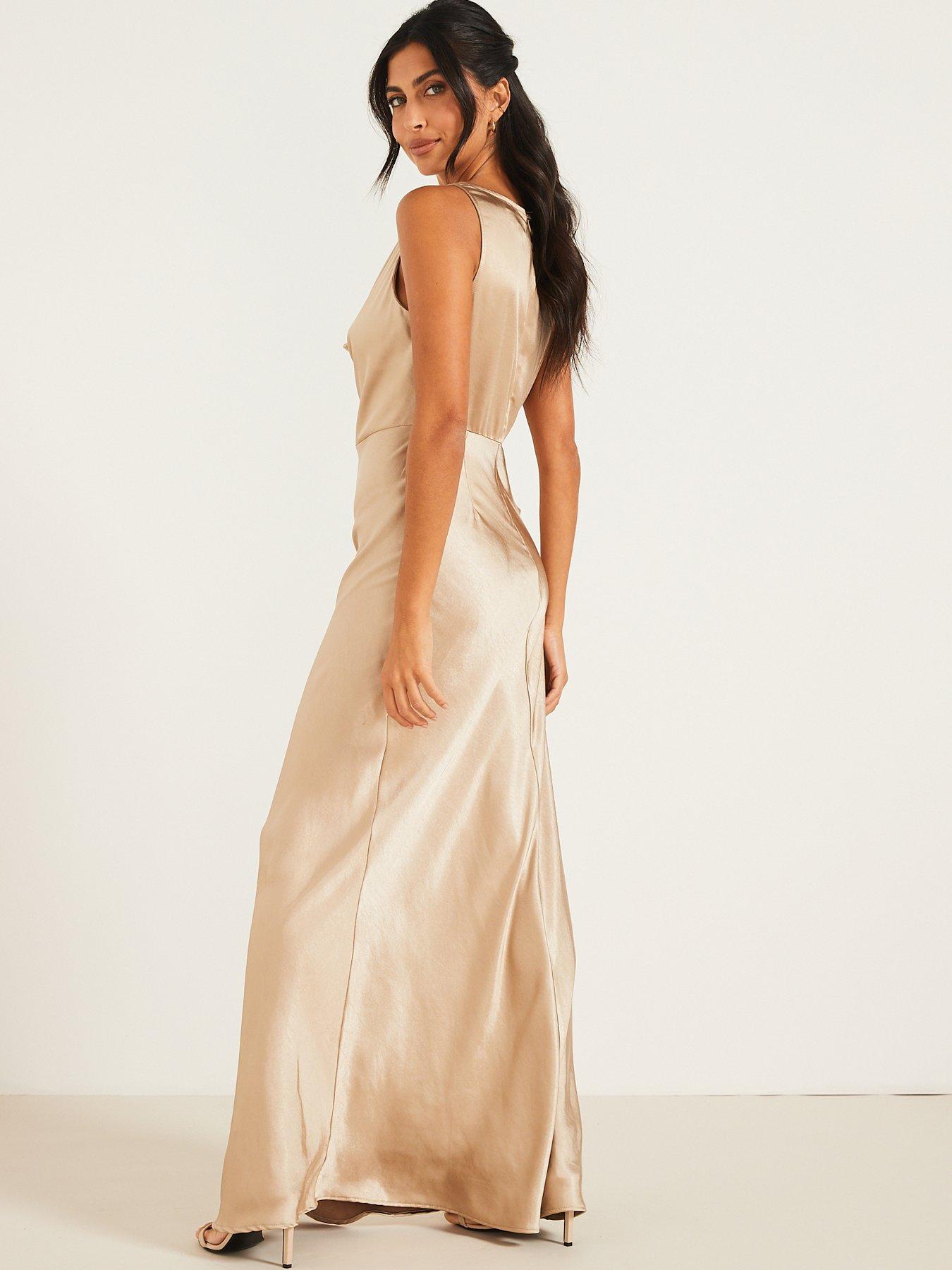 six-stories-cowl-front-satin-bridesmaid-dress-champagnestillFront