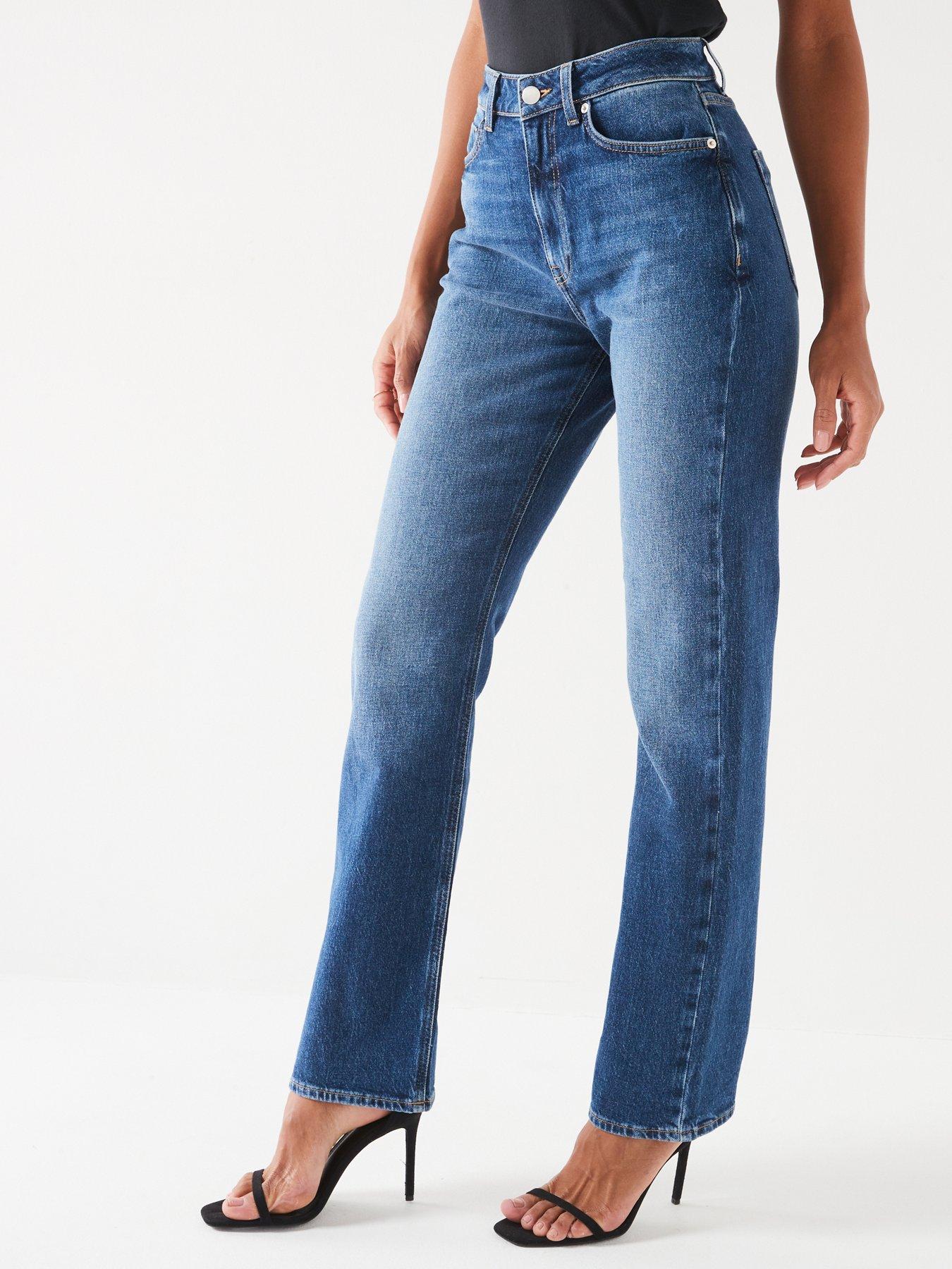 Mid blue orson outlet slim leg jeans