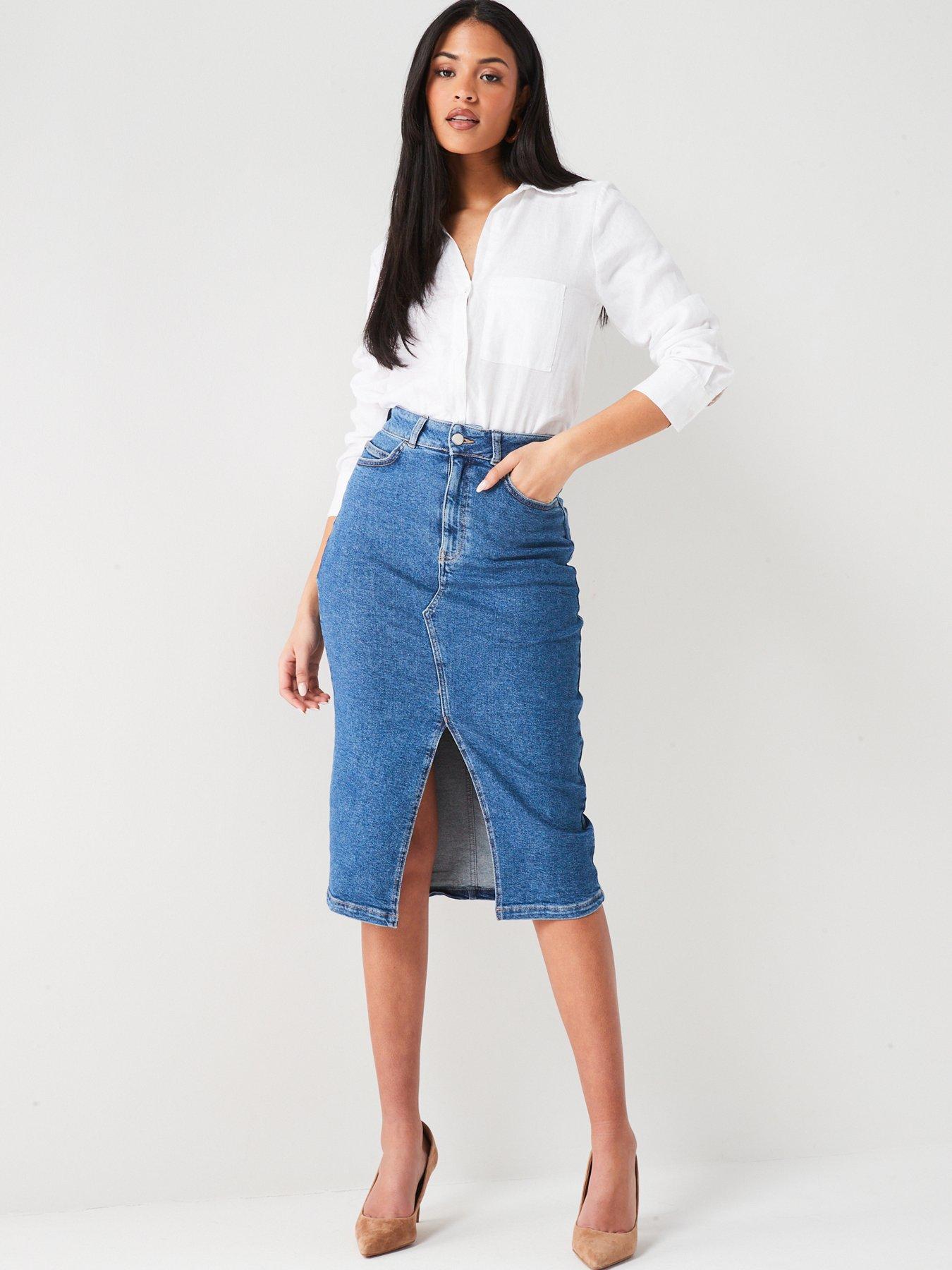 v-by-very-split-front-denim-midi-skirtback