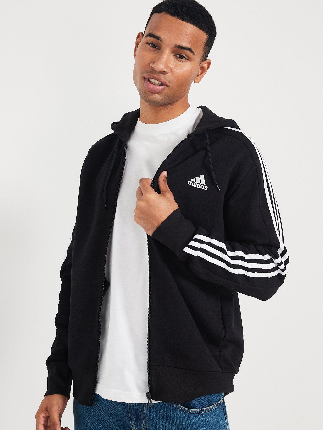 adidas-sportswear-mens-essentials-hooded-track-top-blackwhitedetail