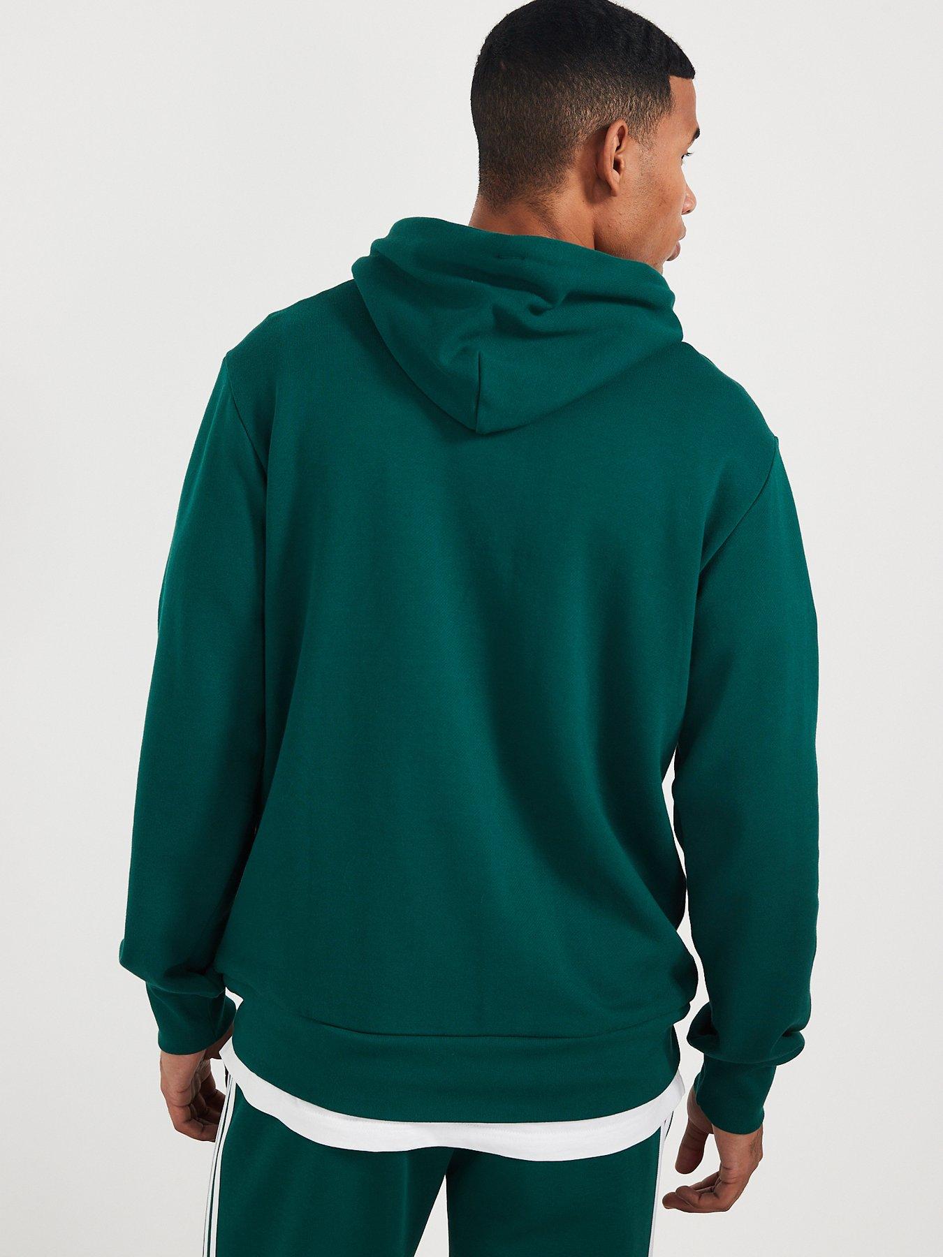 adidas-sportswear-mens-essentials-overhead-hoodie-greenstillFront