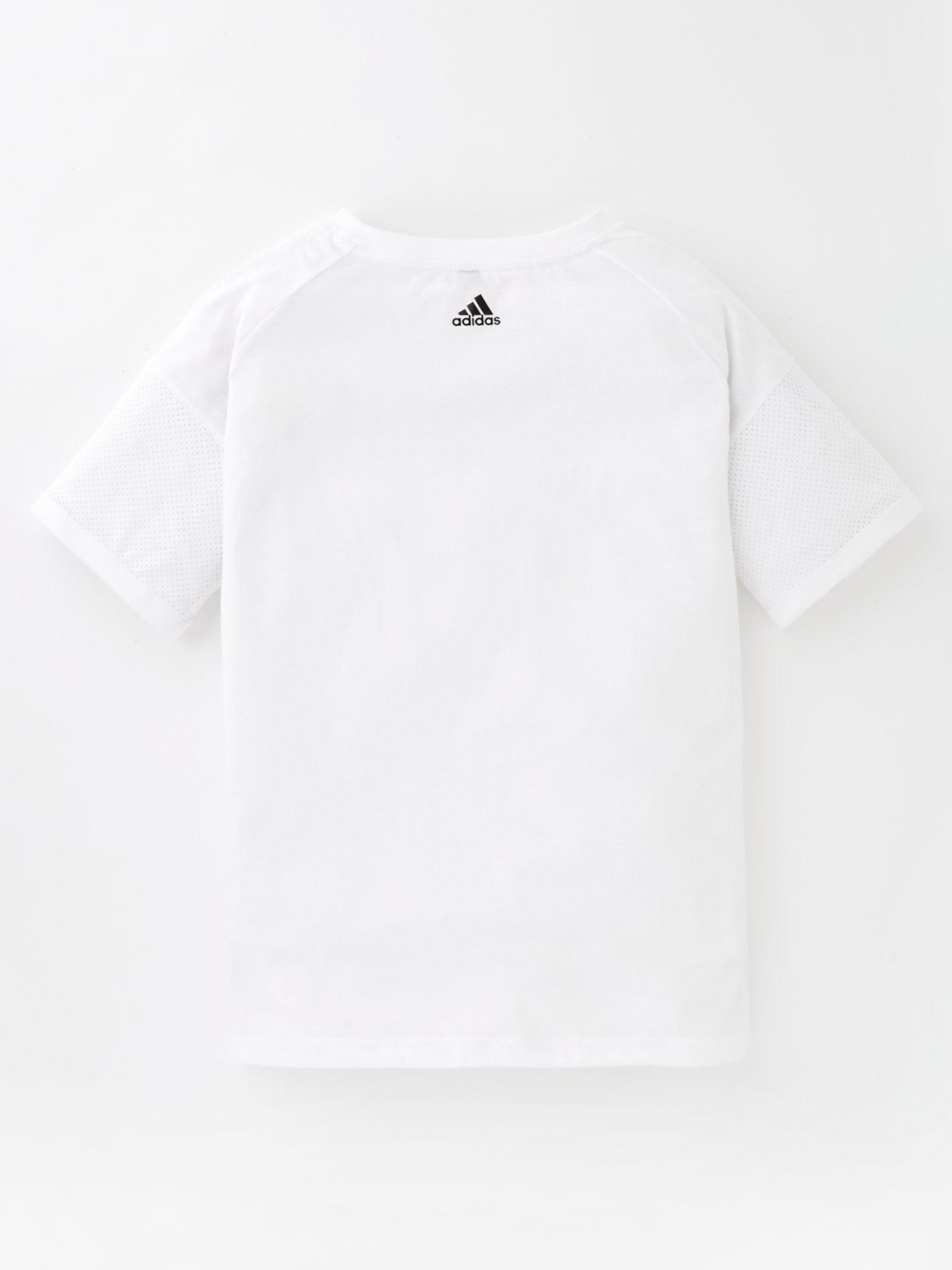 adidas-sportswear-junior-unisexnbspshort-sleevenbspt-shirt-whiteblackback