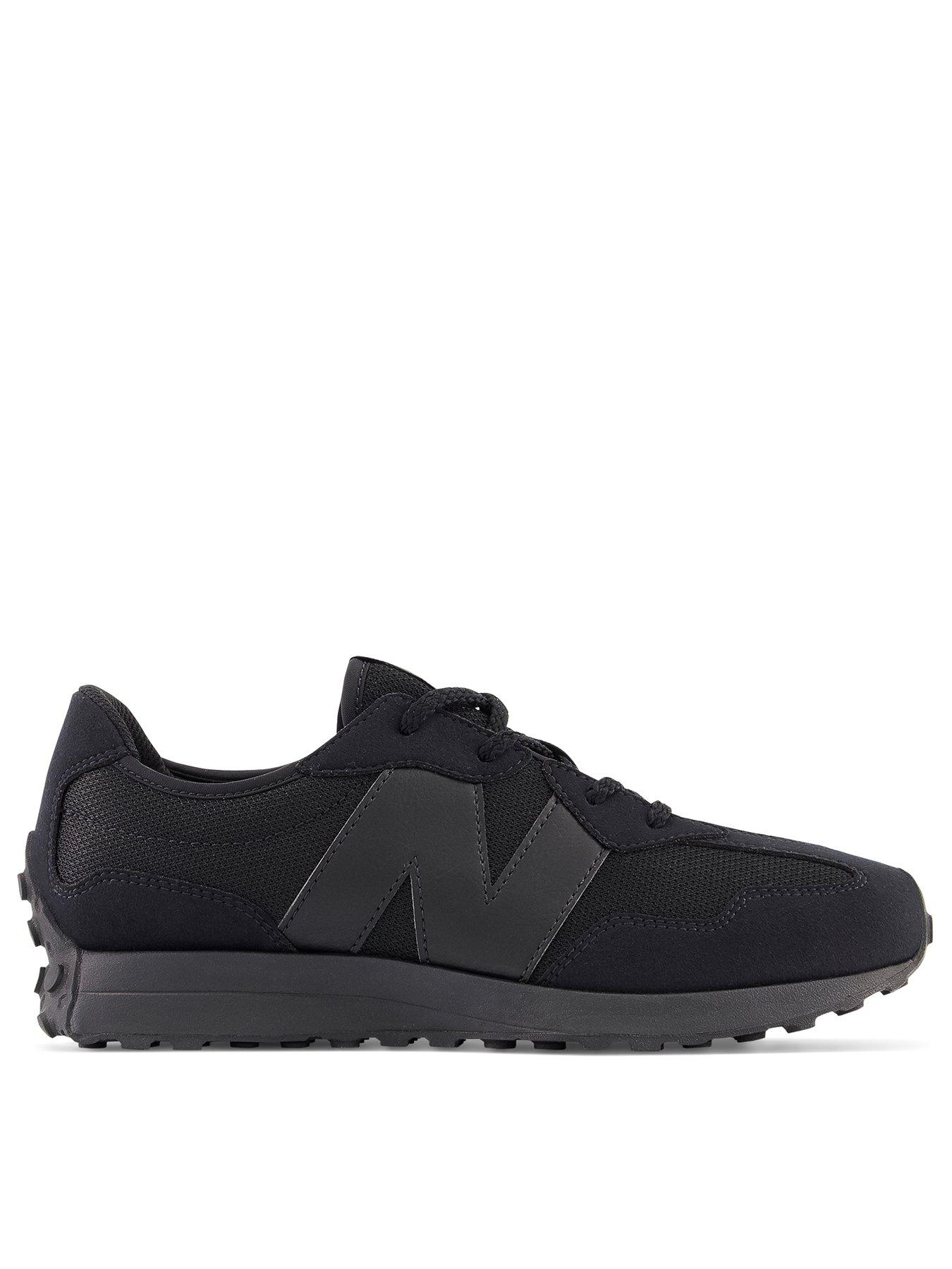 New Balance Junior Boys 327 Trainers - Black/black