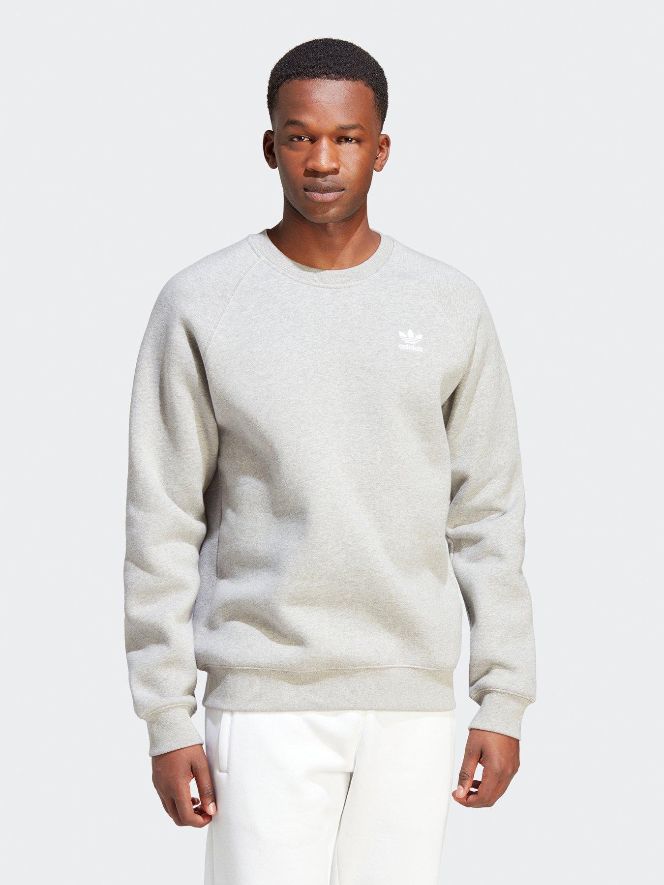 adidas-originals-mens-essential-trefoil-crew-sweat-grey