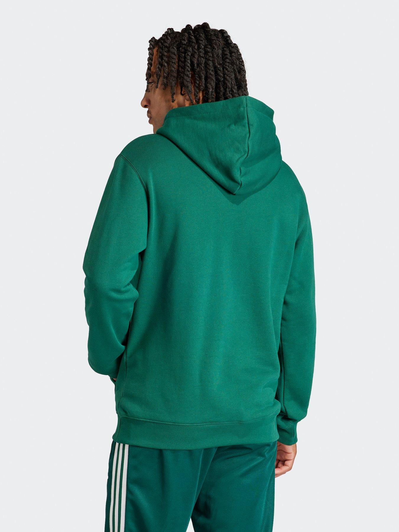 adidas-originals-mens-trefoil-hoodie-greenstillFront