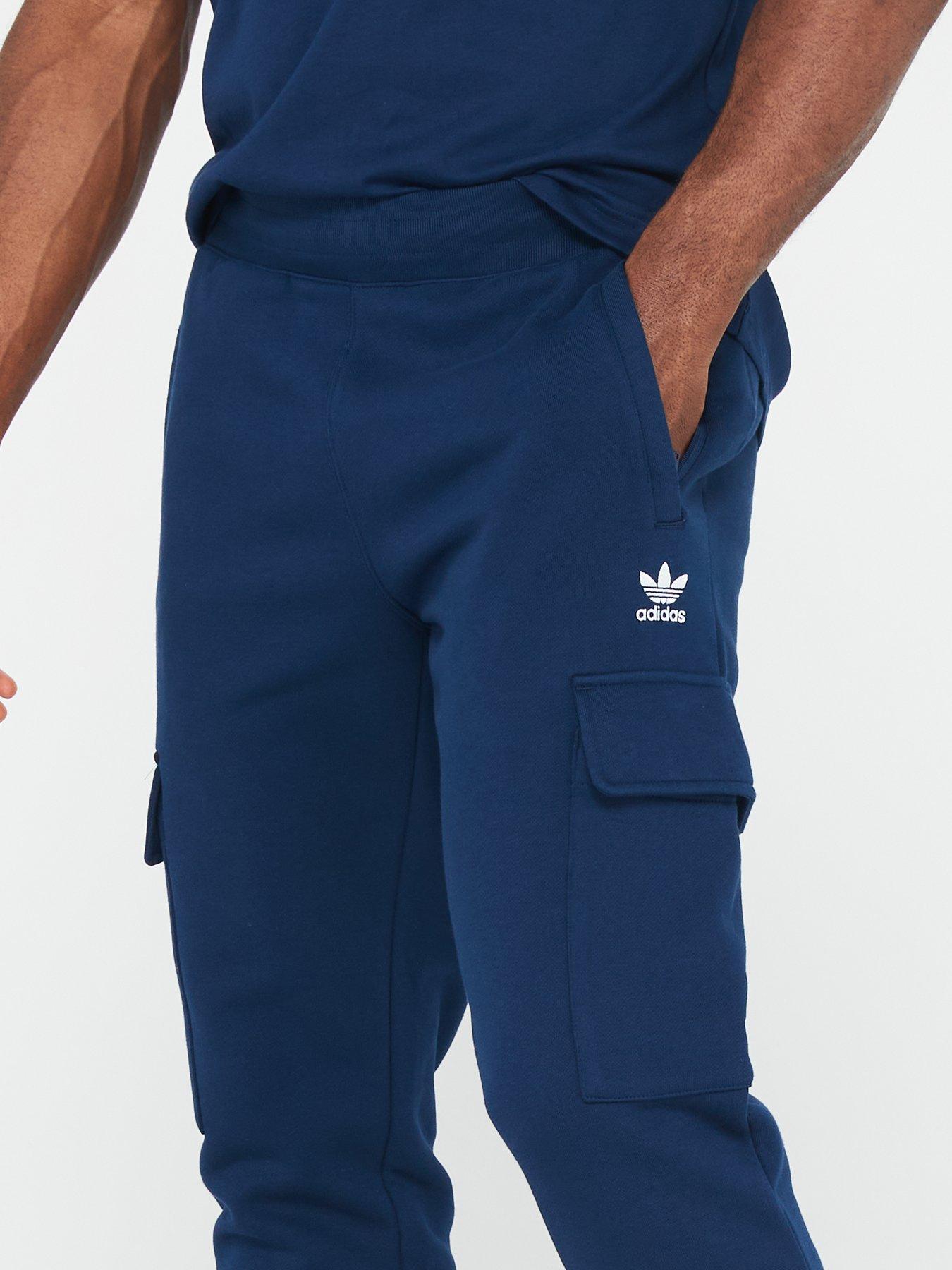 Men s Essential Trefoil Cargo Pants Navy