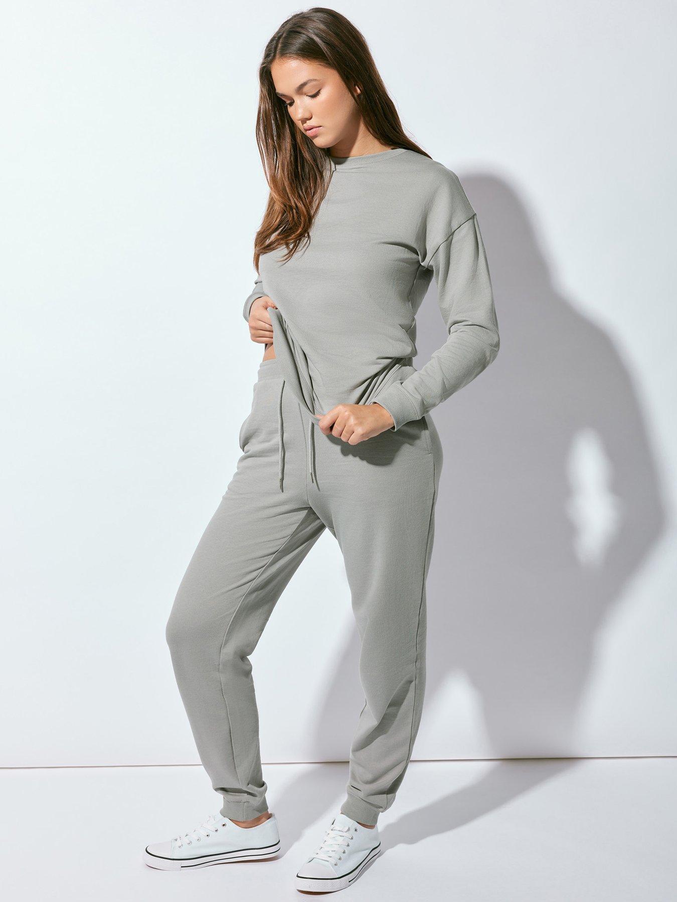 long-tall-sally-soft-grey-cuffed-jogger