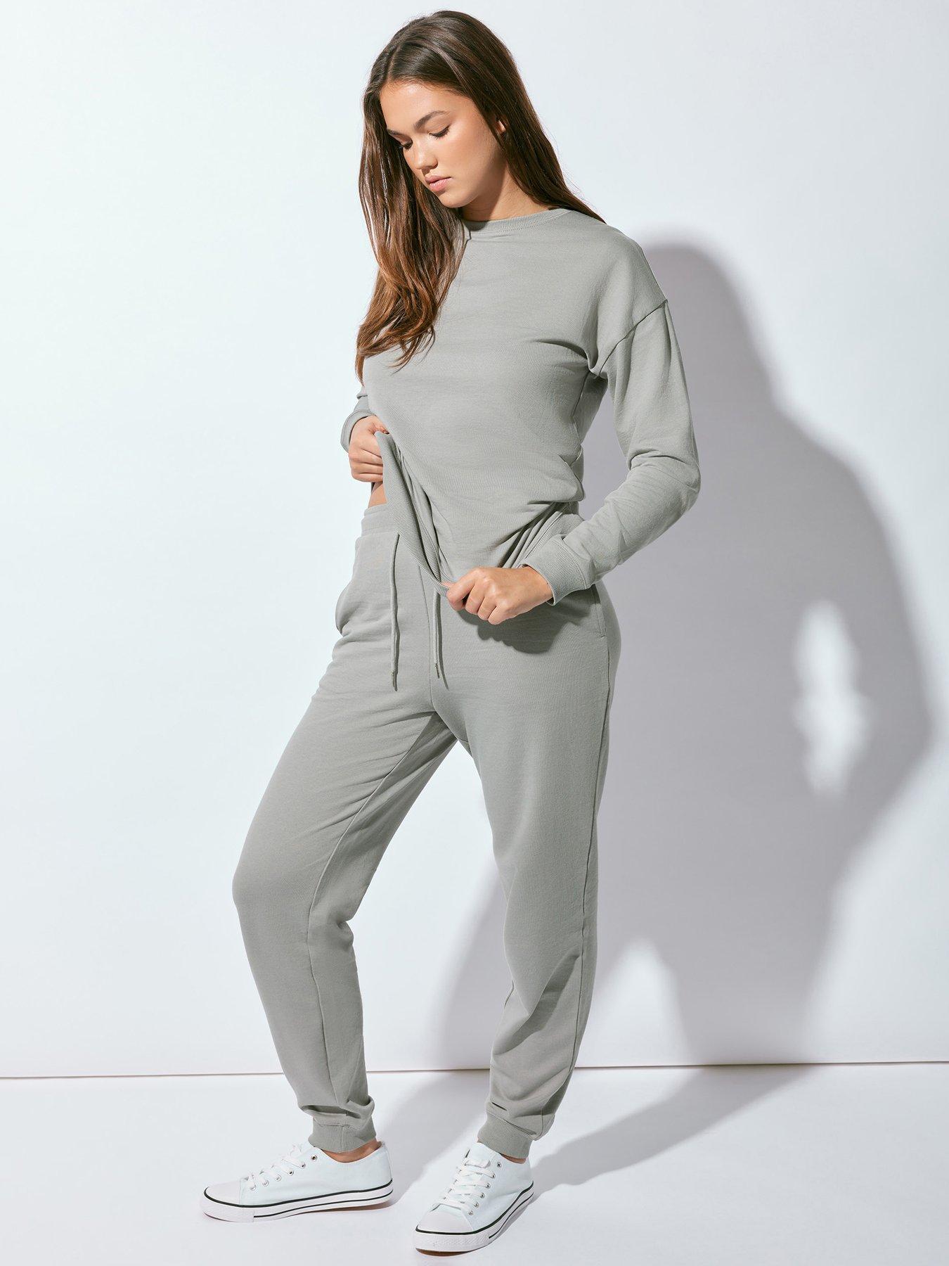 Image of Long Tall Sally Soft Grey Cuffed Jogger