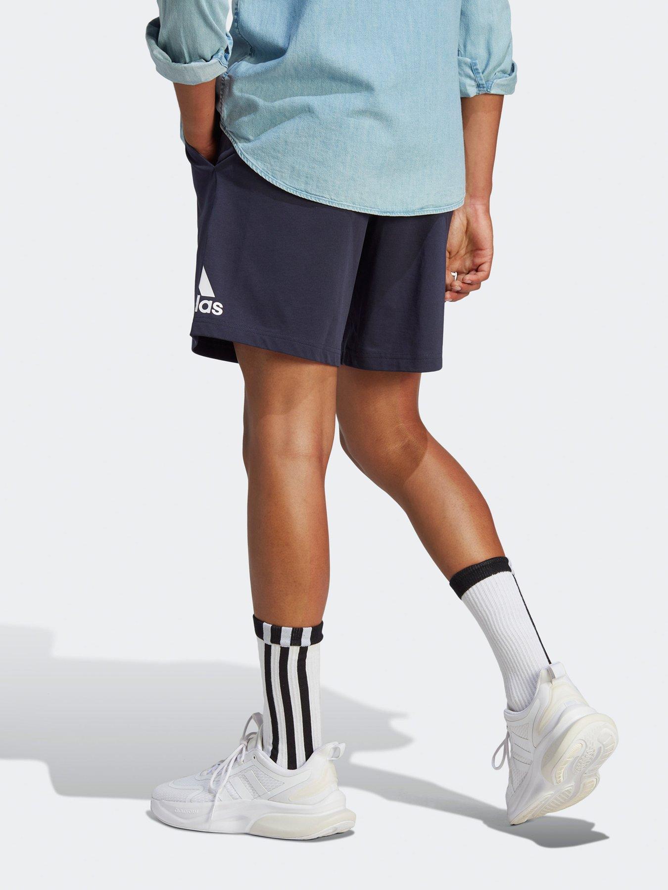 adidas-sportswear-mens-essentials-shorts-navystillFront