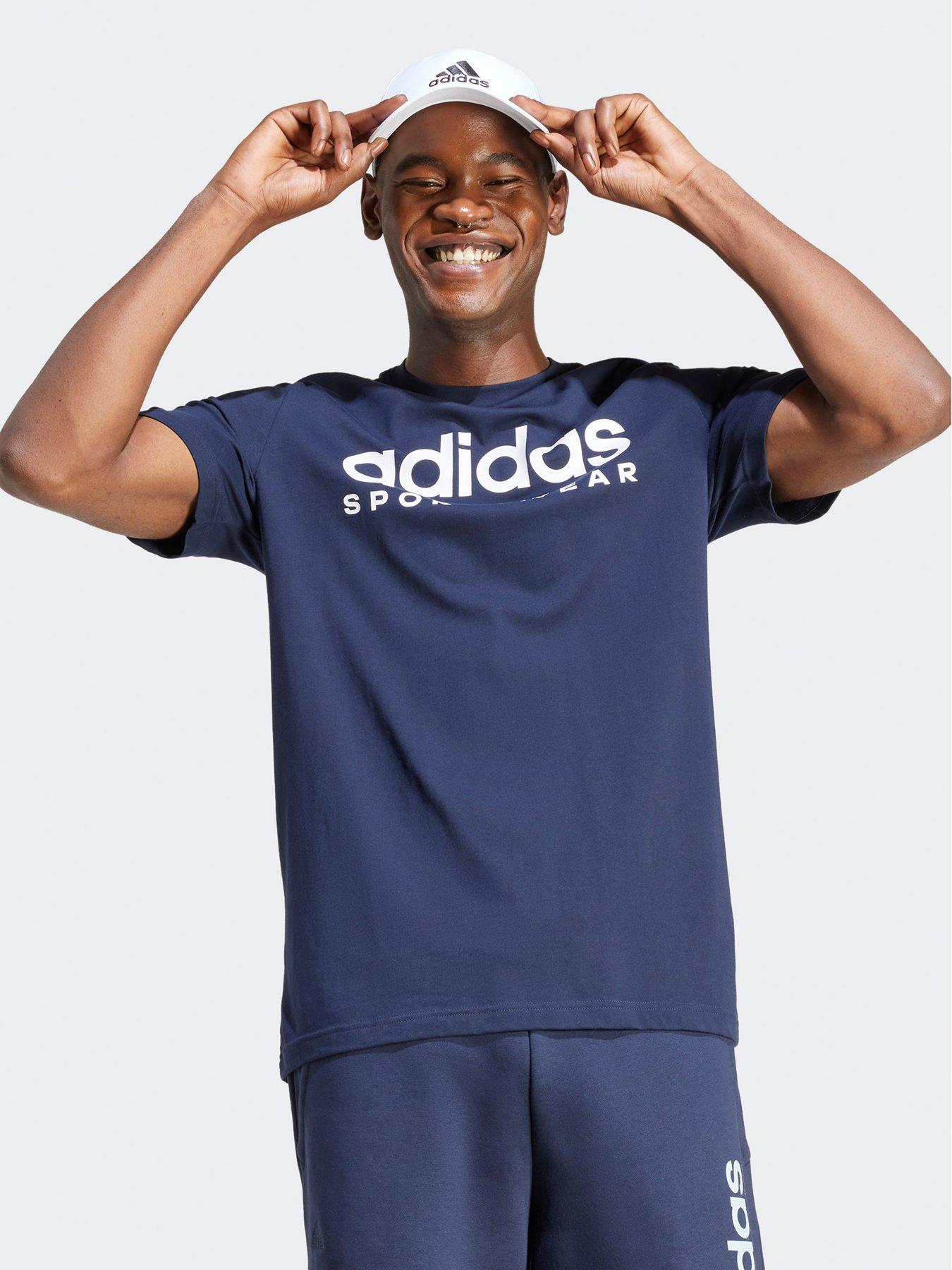 adidas-sportswear-mens-graphic-t-shirt-navyfront