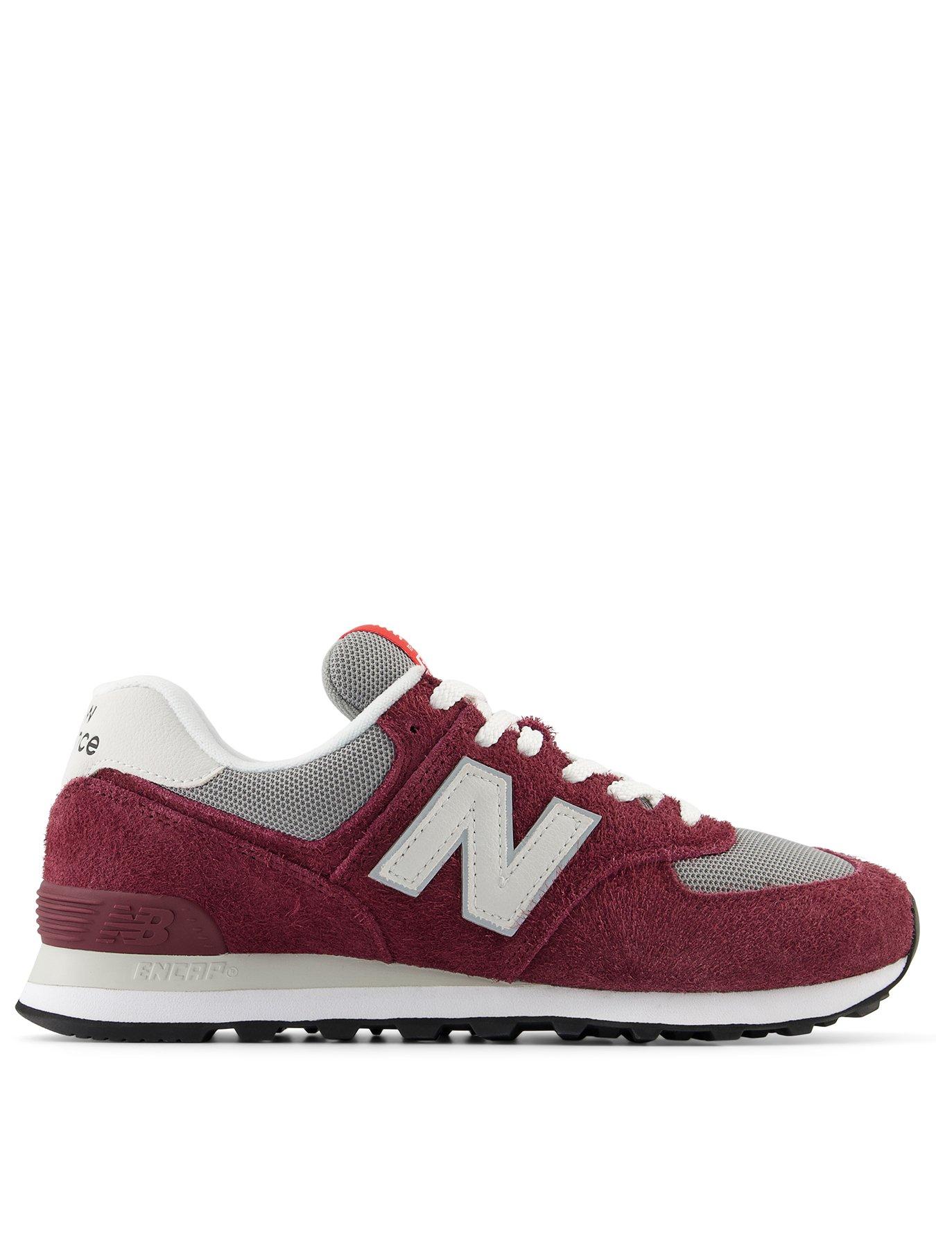 New balance 574 store trainers red