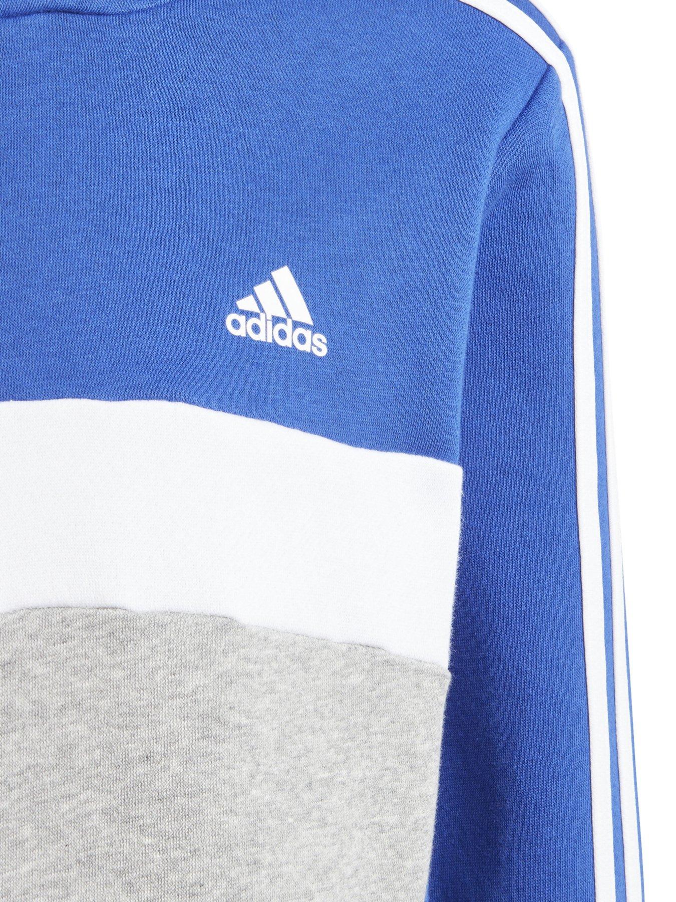 adidas-sportswear-junior-kids-colorblock-hooded-sweat-bluedetail