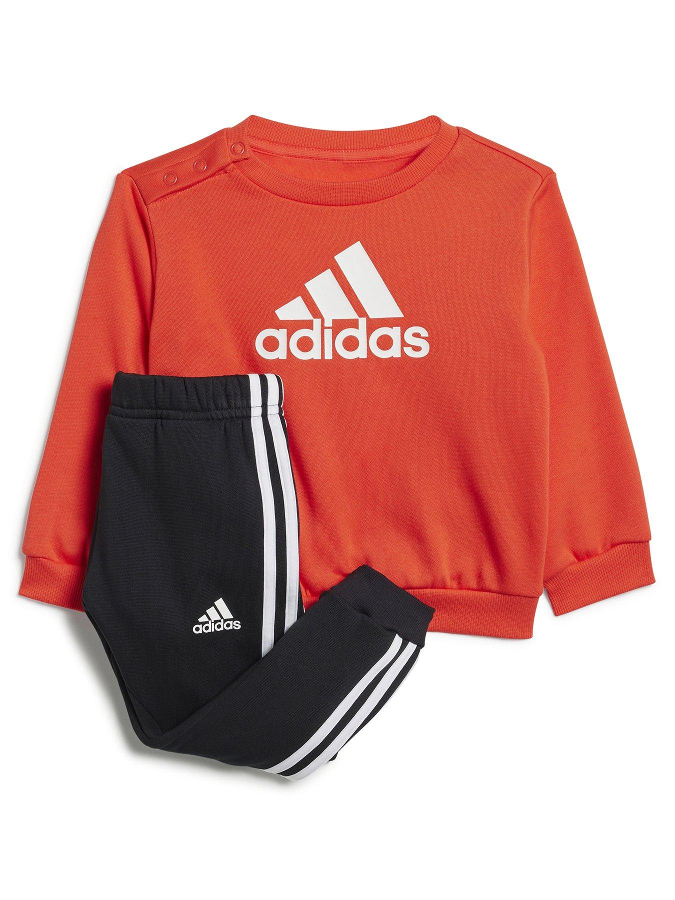 adidas-sportswear-infant-essentials-crew-and-jogger-set-red