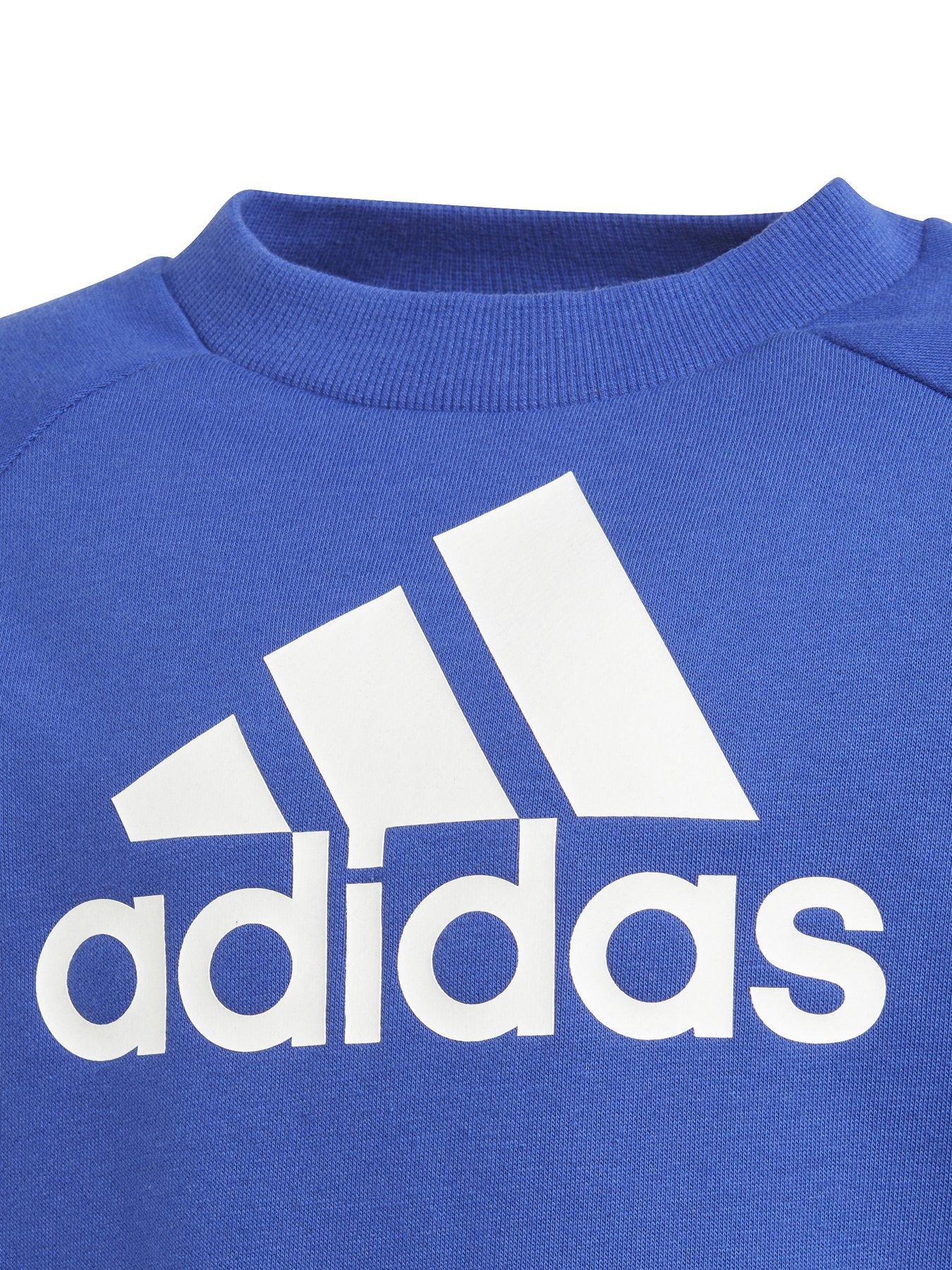 adidas-sportswear-kids-essentials-crew-sweat-and-jogger-set-blueoutfit