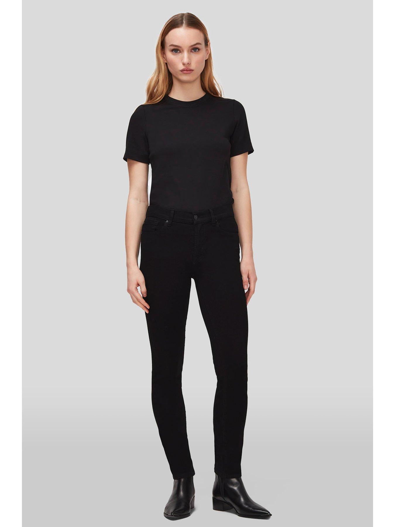 Image 3 of 4 of 7 FOR ALL MANKIND Bair Rinsed Black Slim Jean
