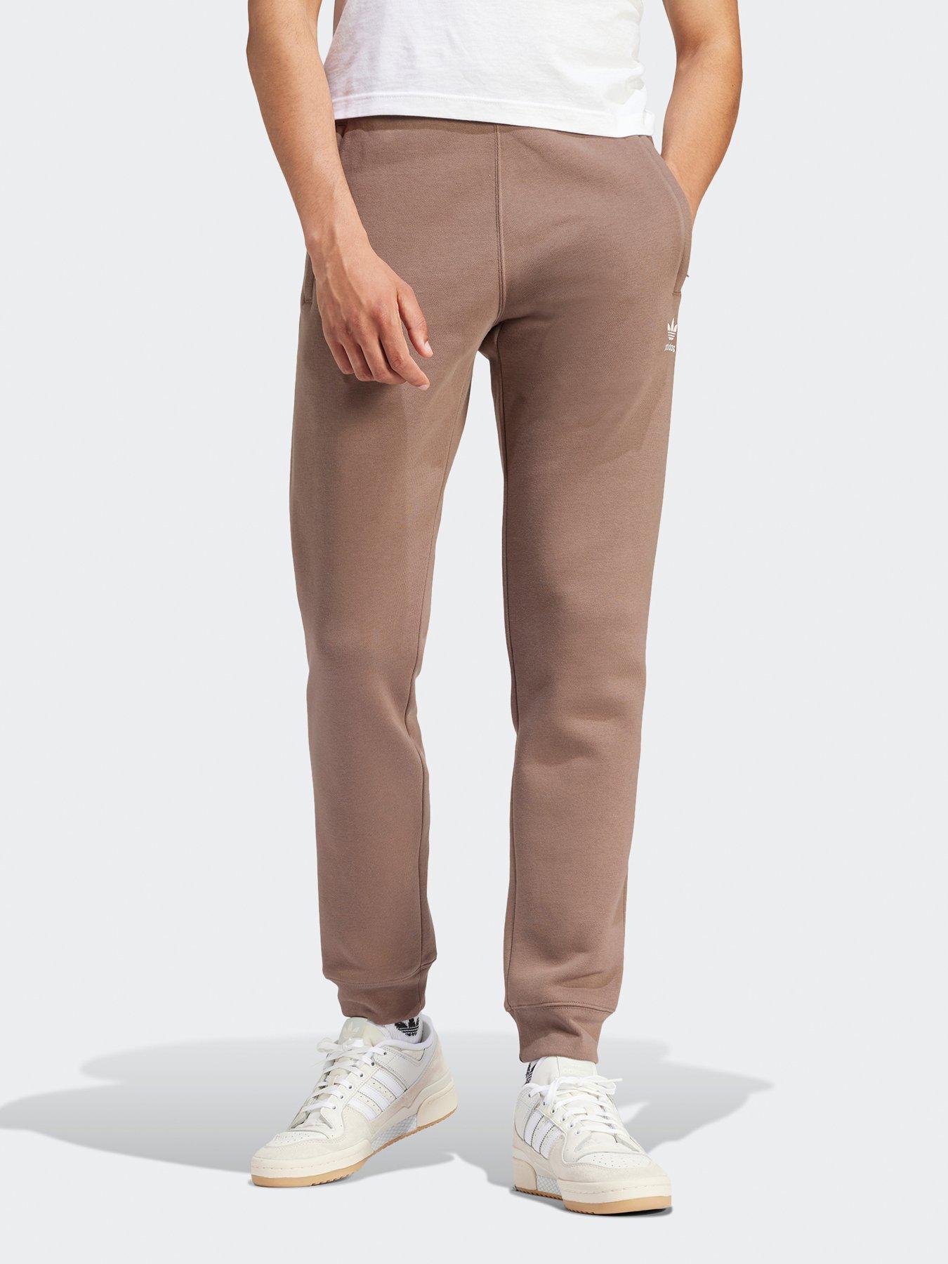 adidas-originals-mens-essential-trefoil-pants-light-brown