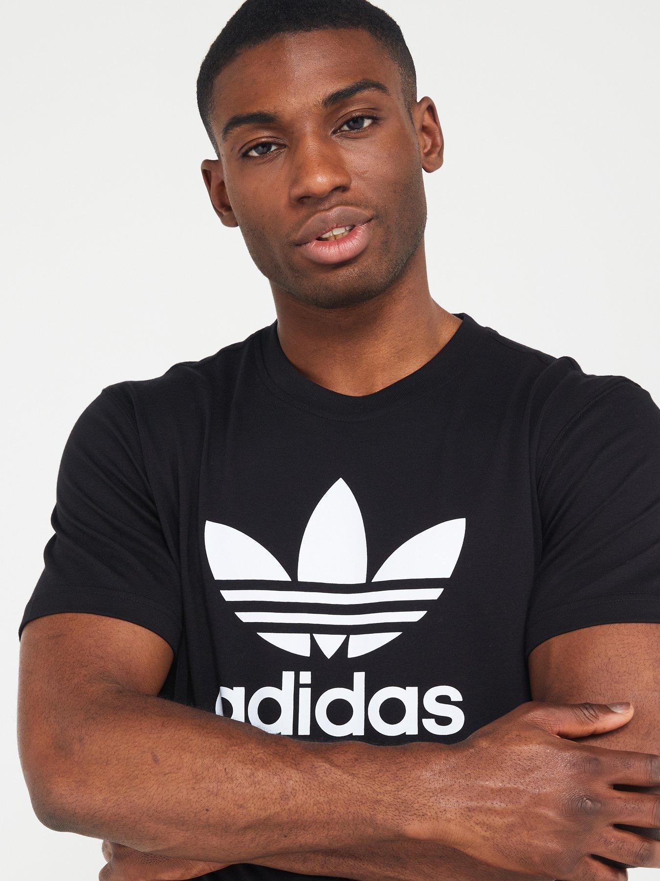 adidas-originals-mens-trefoil-t-shirt-blackoutfit