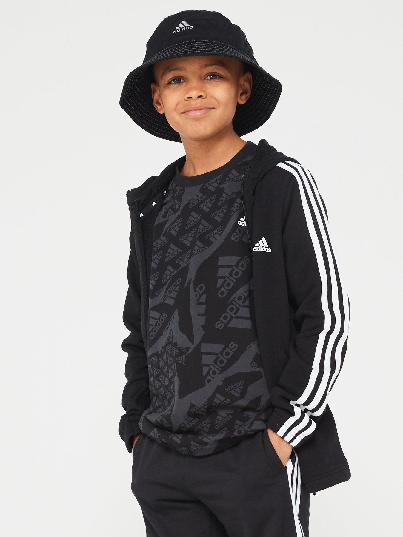 adidas-sportswear-junior-essentials-hooded-track-top-blackwhite