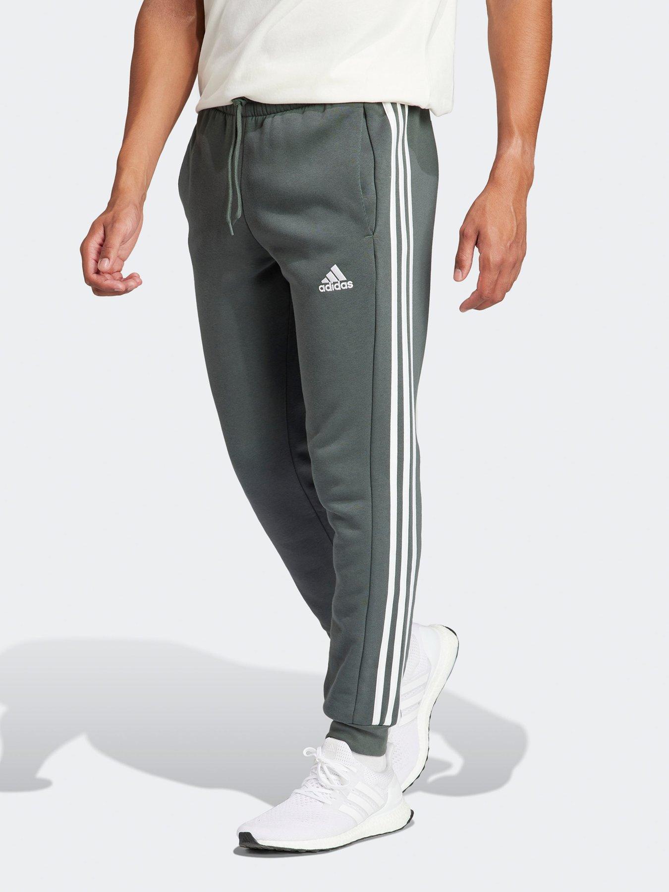 Mens dark grey adidas joggers online