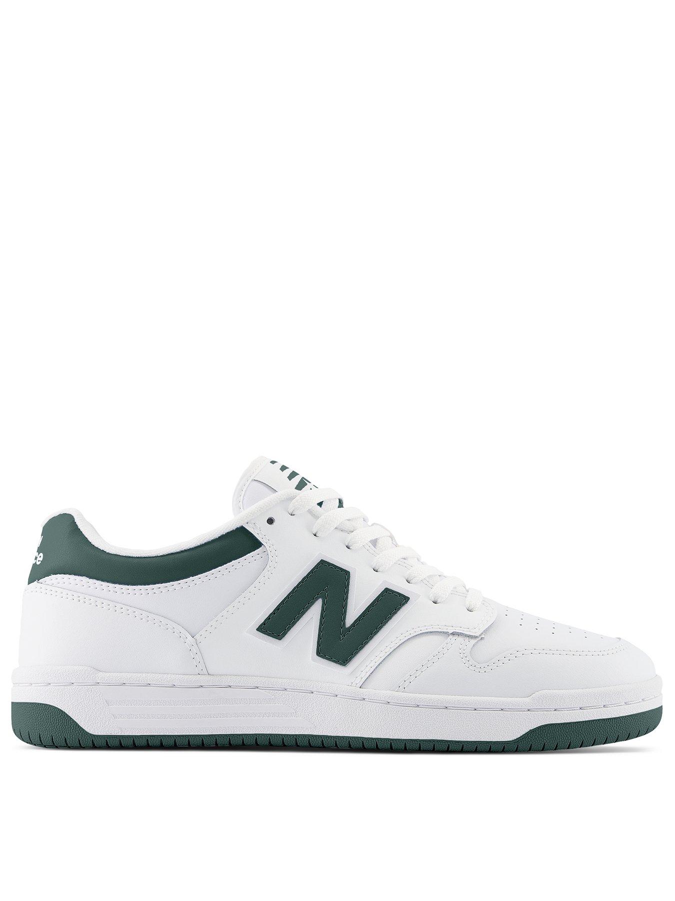 New balance mens trainers white best sale