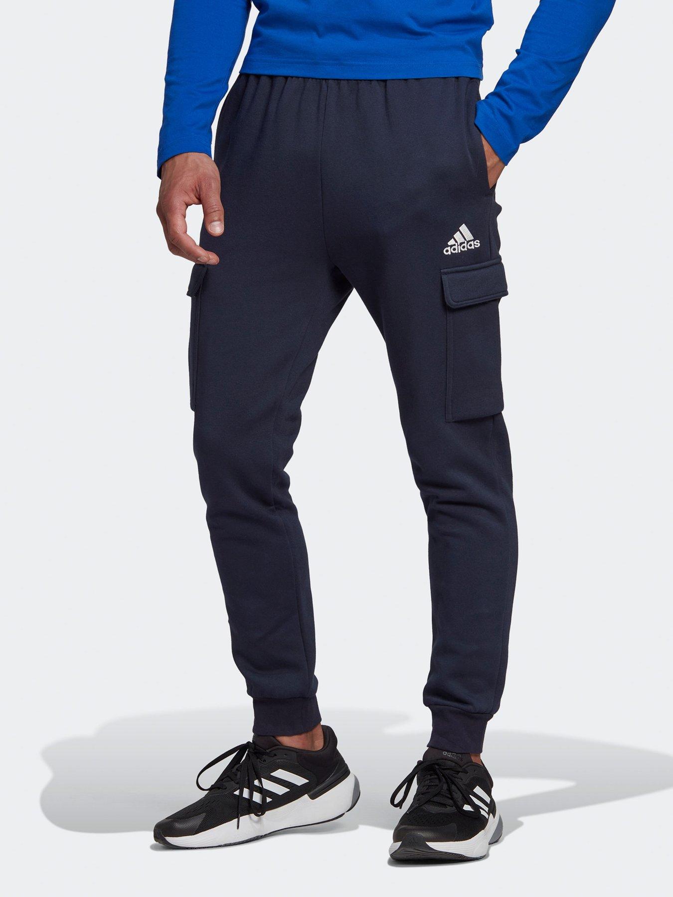 Adidas essentials box logo pants online