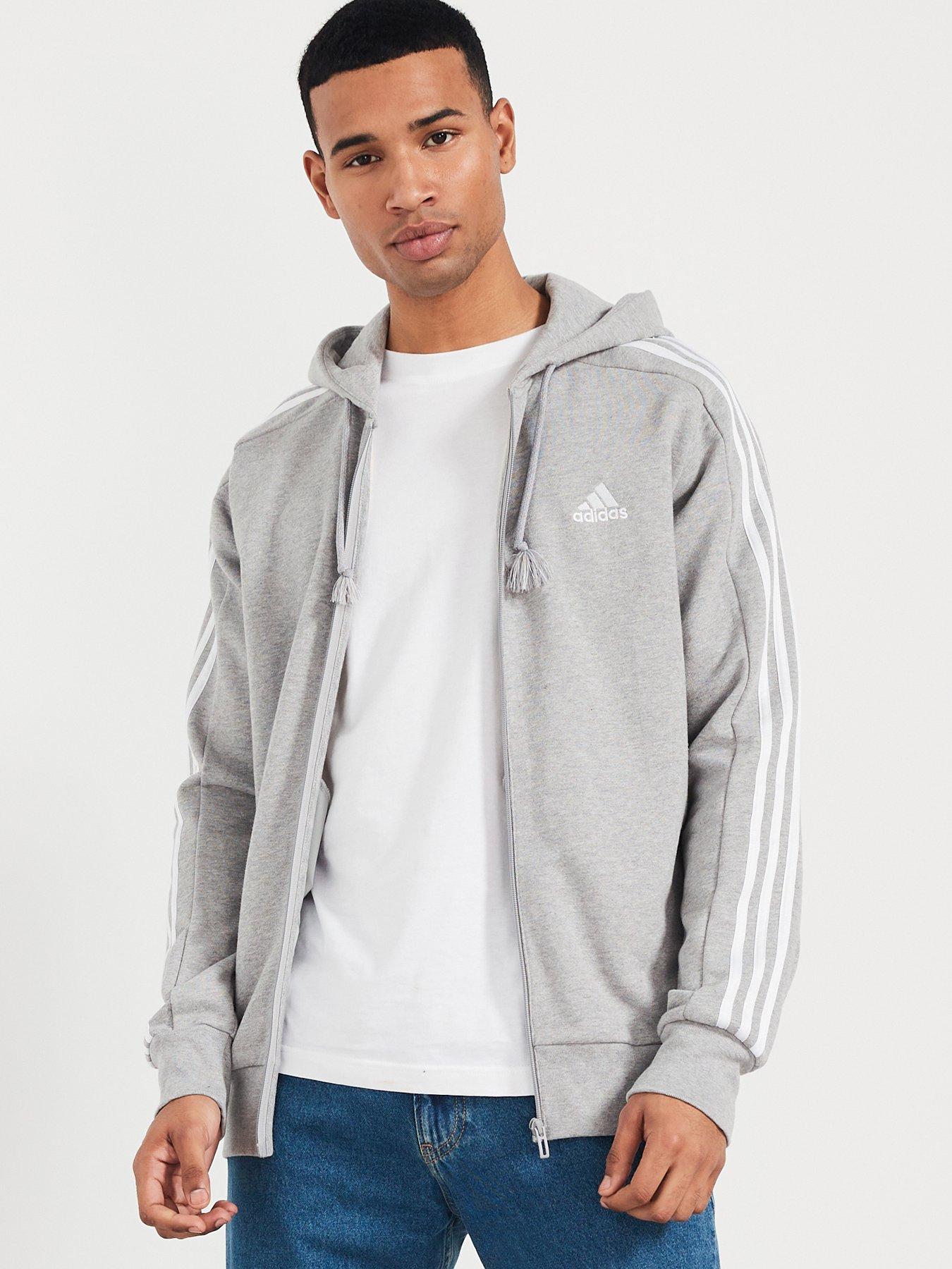 adidas-sportswear-mens-essentials-hooded-track-top-grey