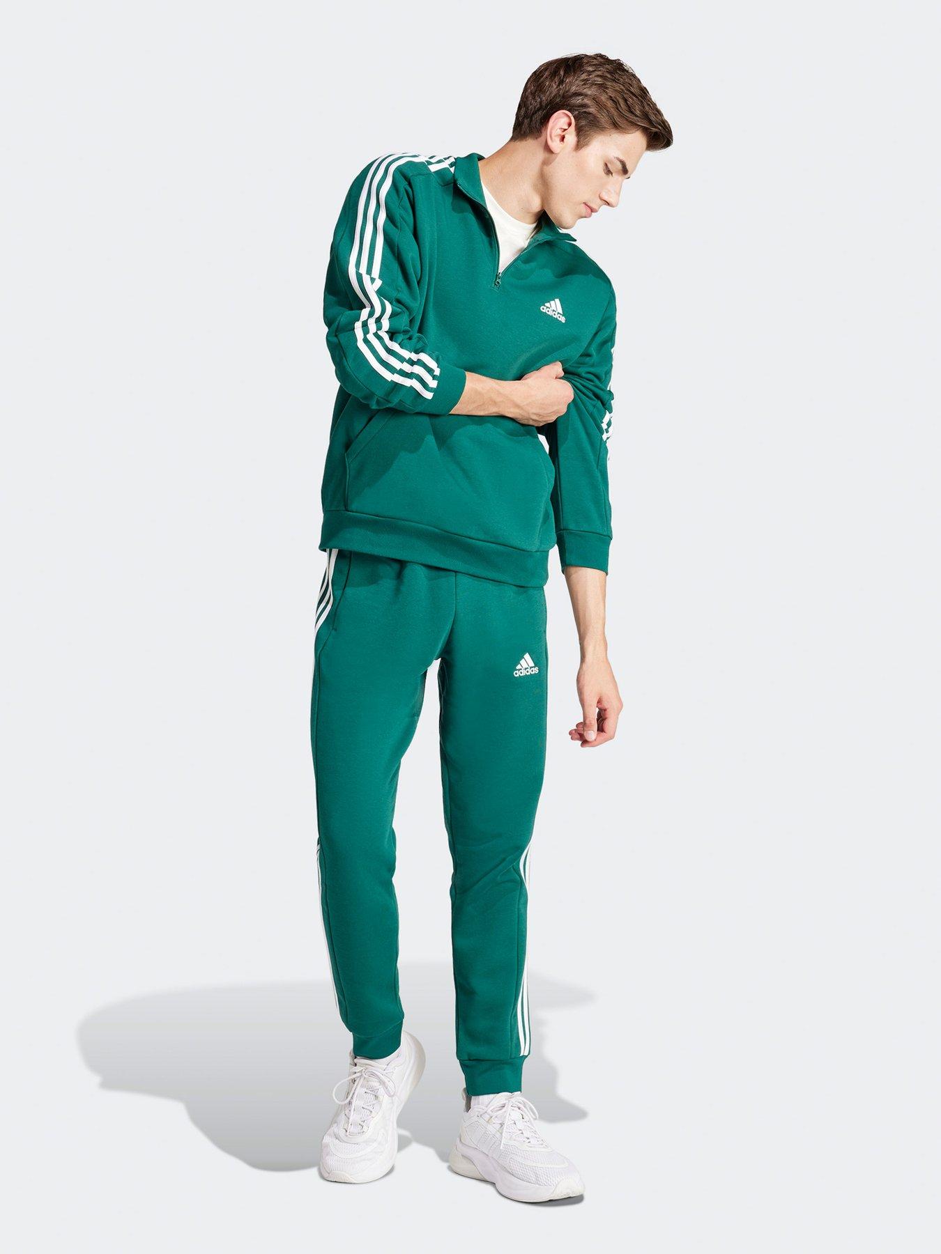 adidas-sportswear-mens-14-zip-3-stripe-sweatshirt-greenback