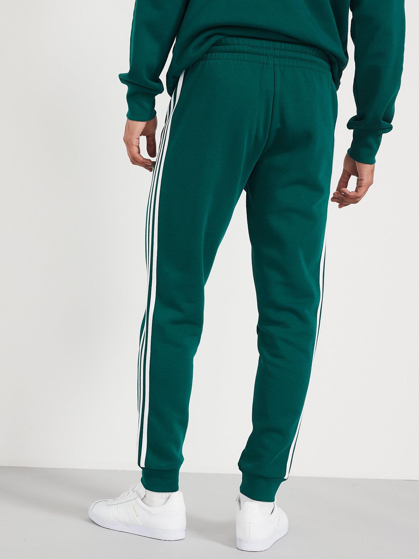 adidas Sportswear Mens Essentials 3 Stripe Joggers Green Very Ireland