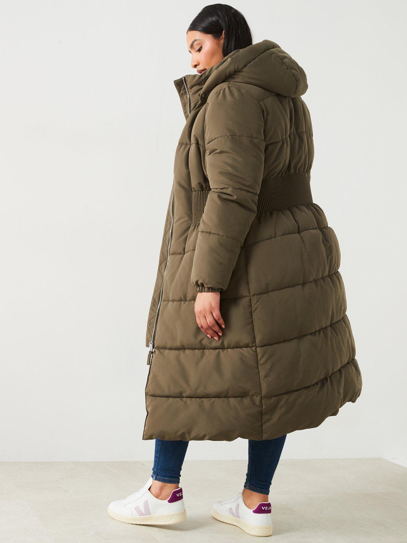 v-by-very-curve-hooded-cinched-waist-puffer-coatstillFront