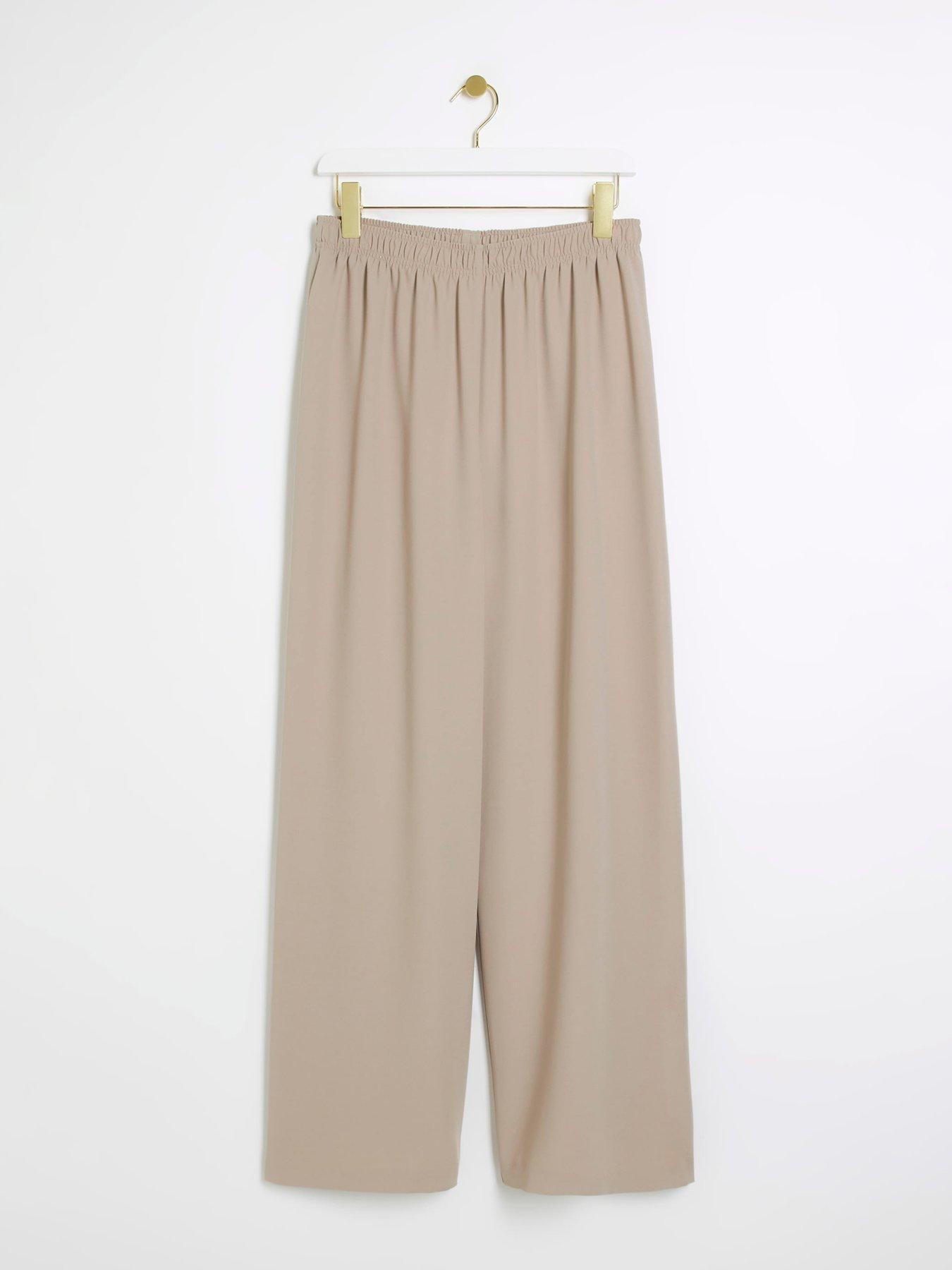 river-island-elasticated-wide-leg-trouser-light-beigeoutfit