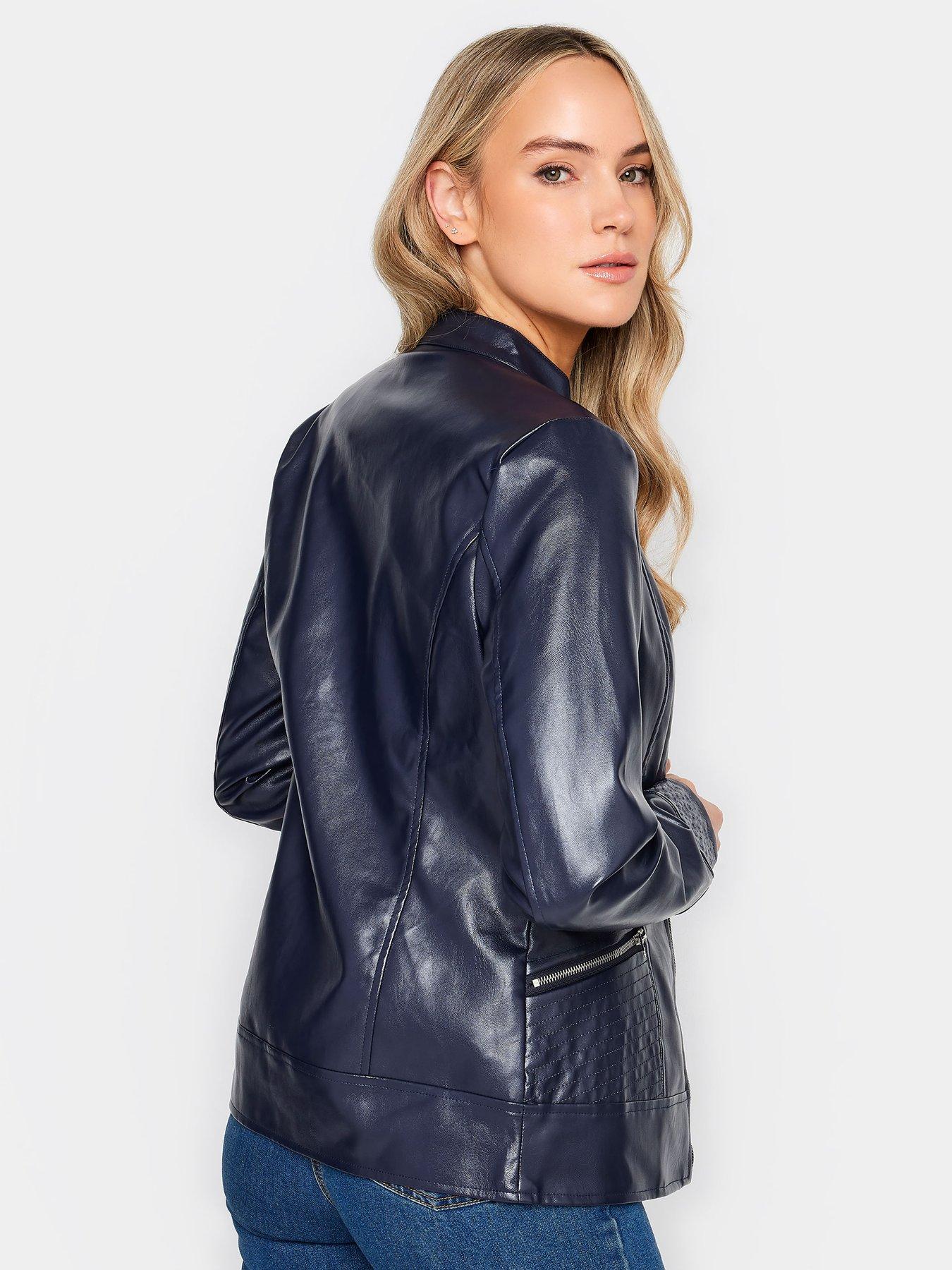 long-tall-sally-navy-funnel-neck-jacketstillFront