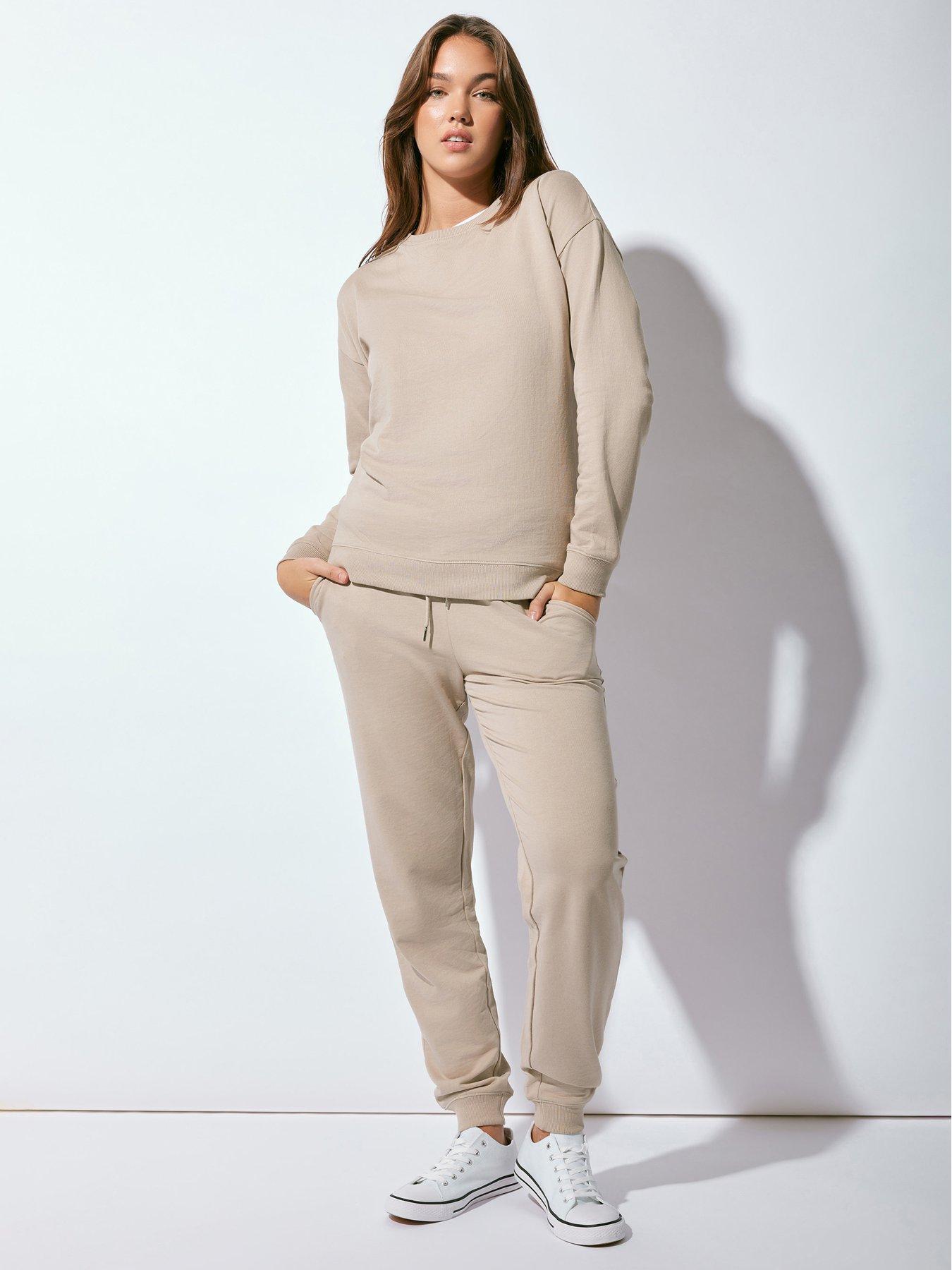 Long Tall Sally Crew Neck Sweatshirt Sto - Nude