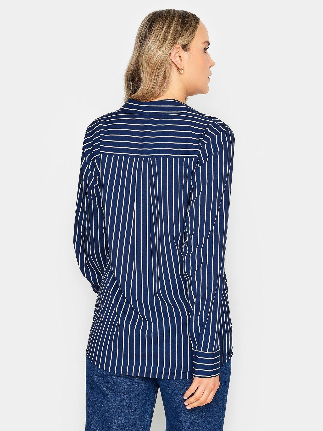 long-tall-sally-navy-blue-stripe-shirtstillFront