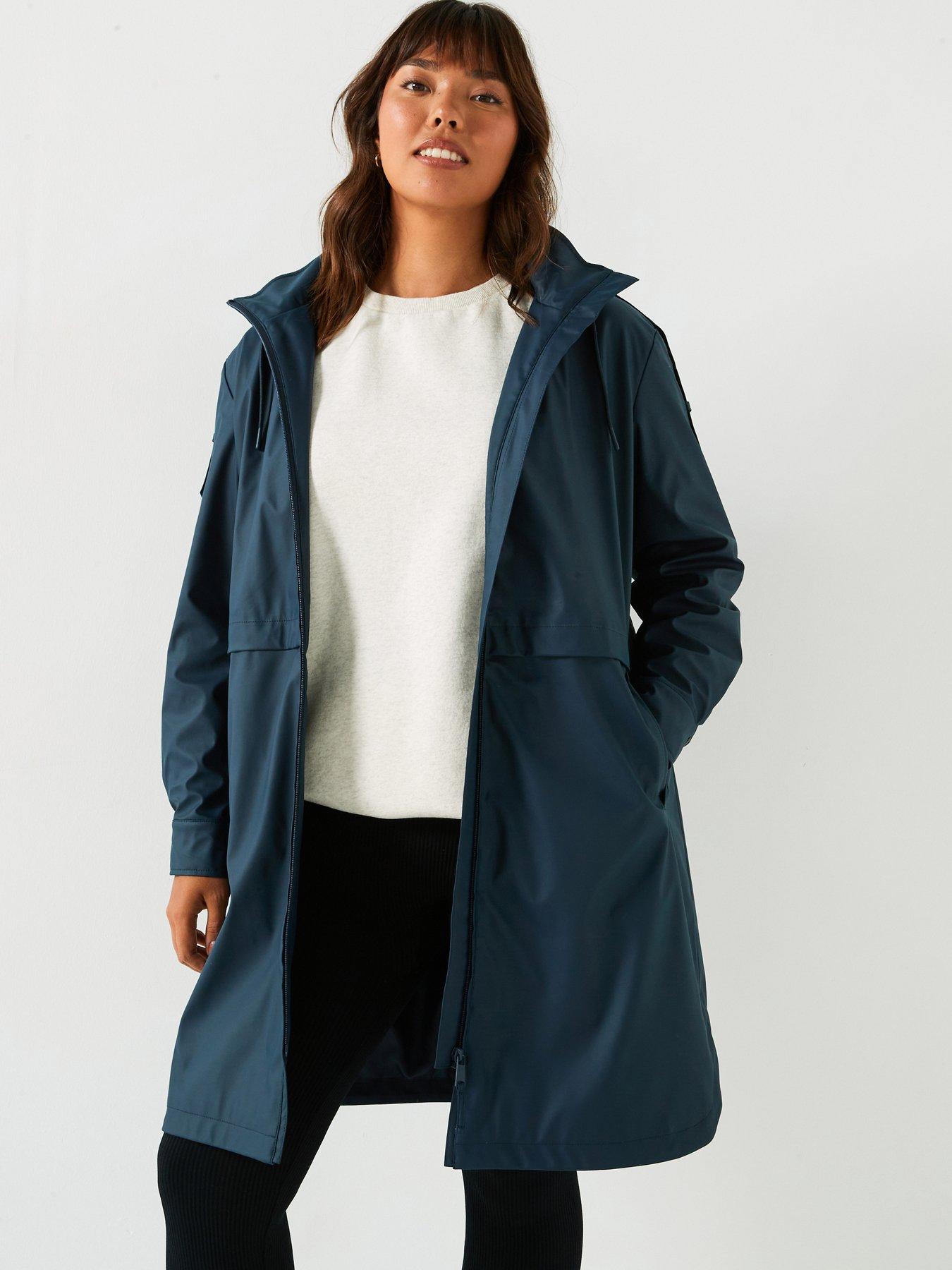 v-by-very-curve-rubberised-hooded-rain-mac-navy