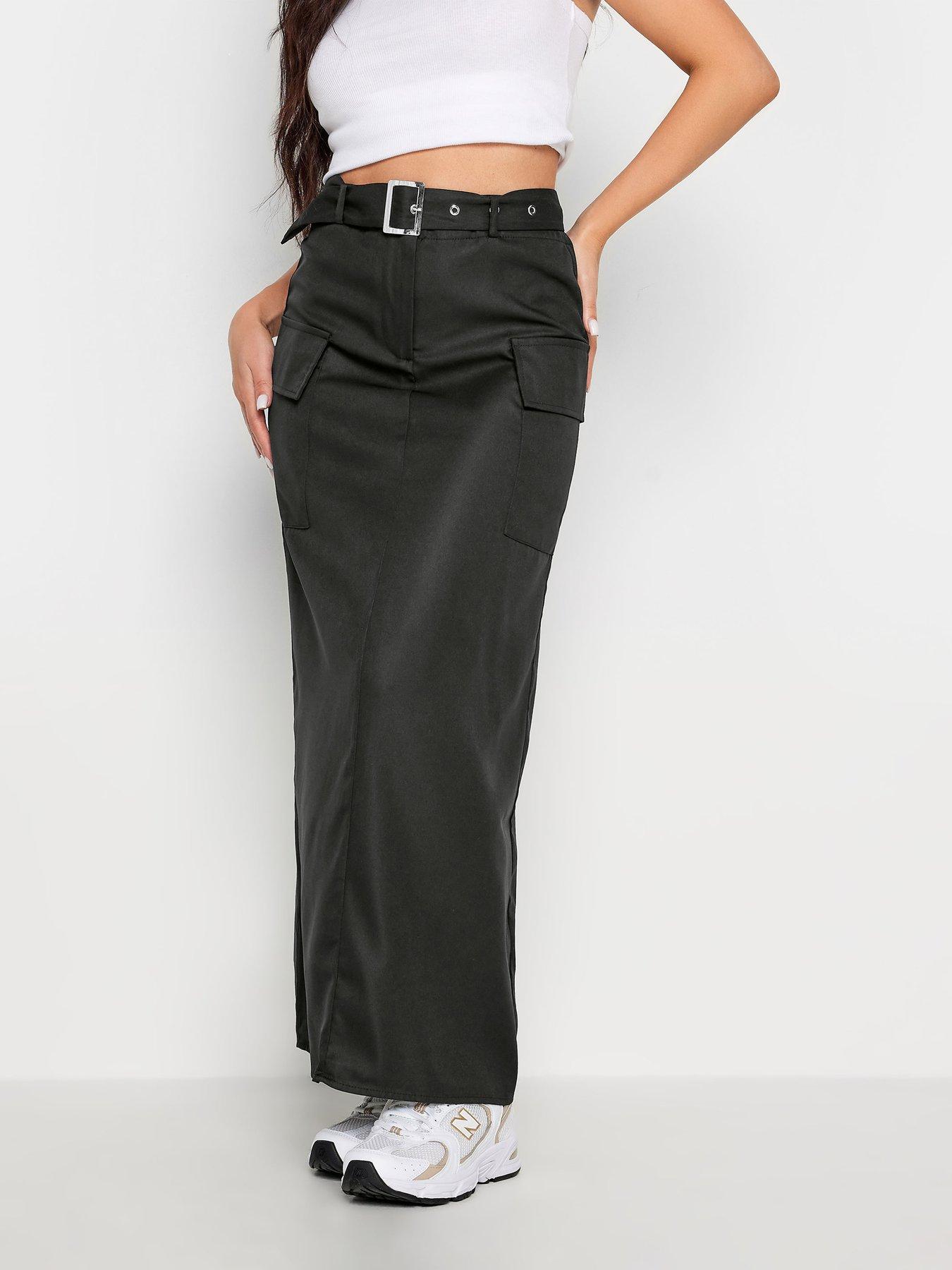 Petite maxi outlet skirt with pockets