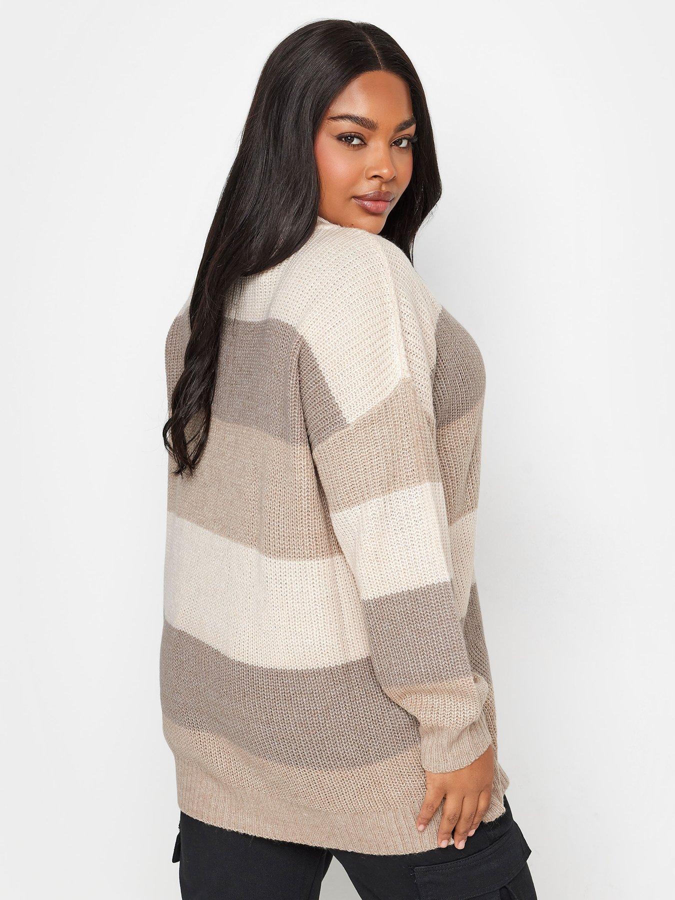 yours-curve-colourblock-jumper-oatmealstillFront