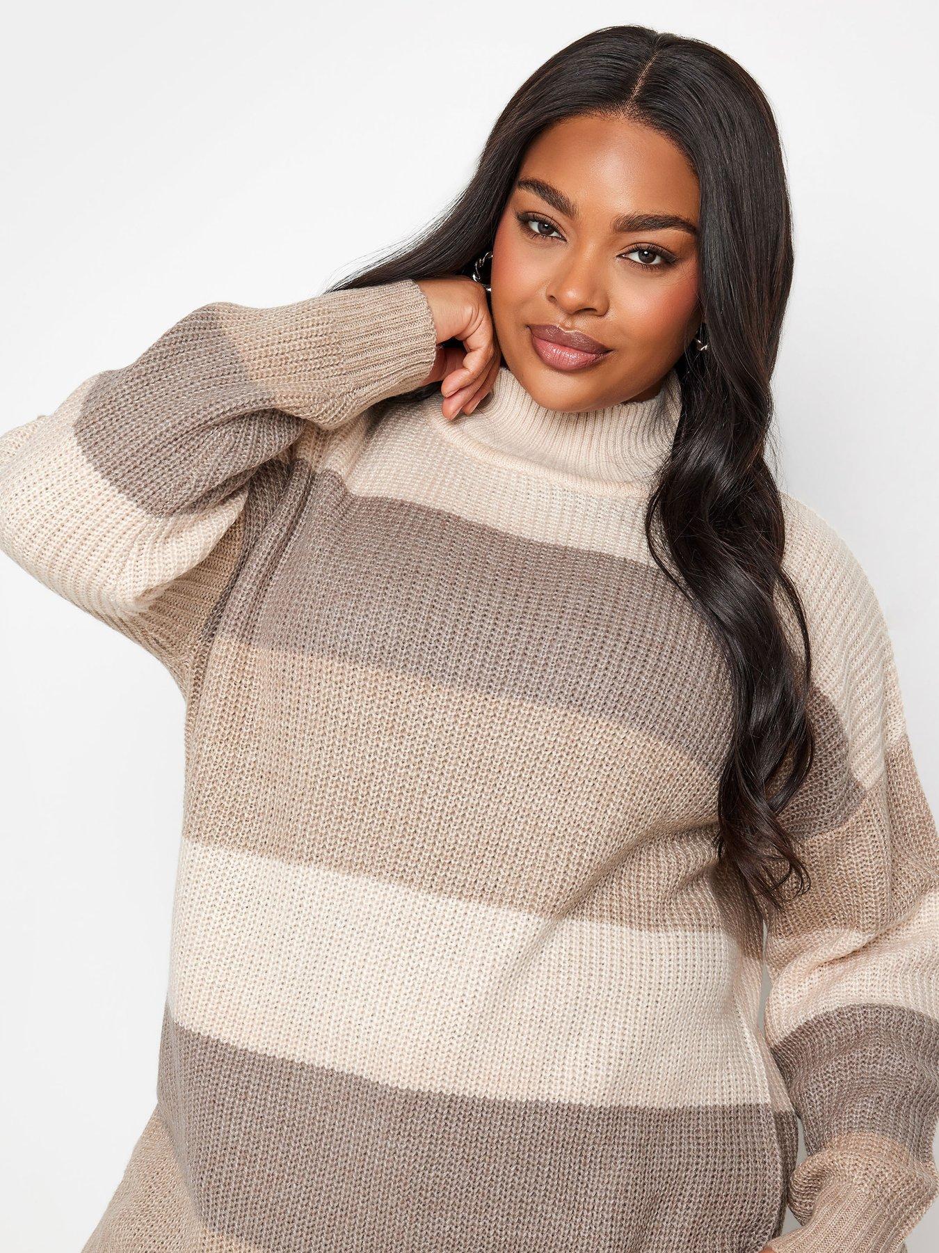 yours-curve-colourblock-jumper-oatmealoutfit