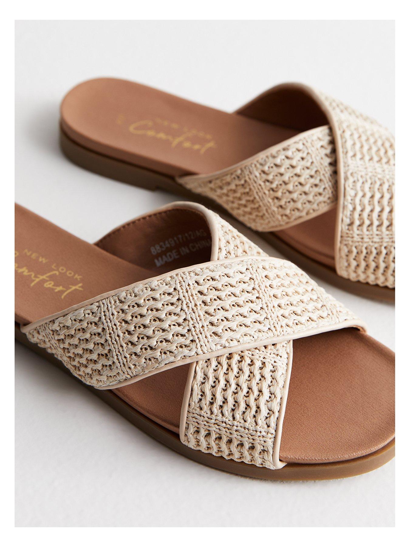 new-look-off-white-raffia-cross-strap-mule-sandalsstillFront