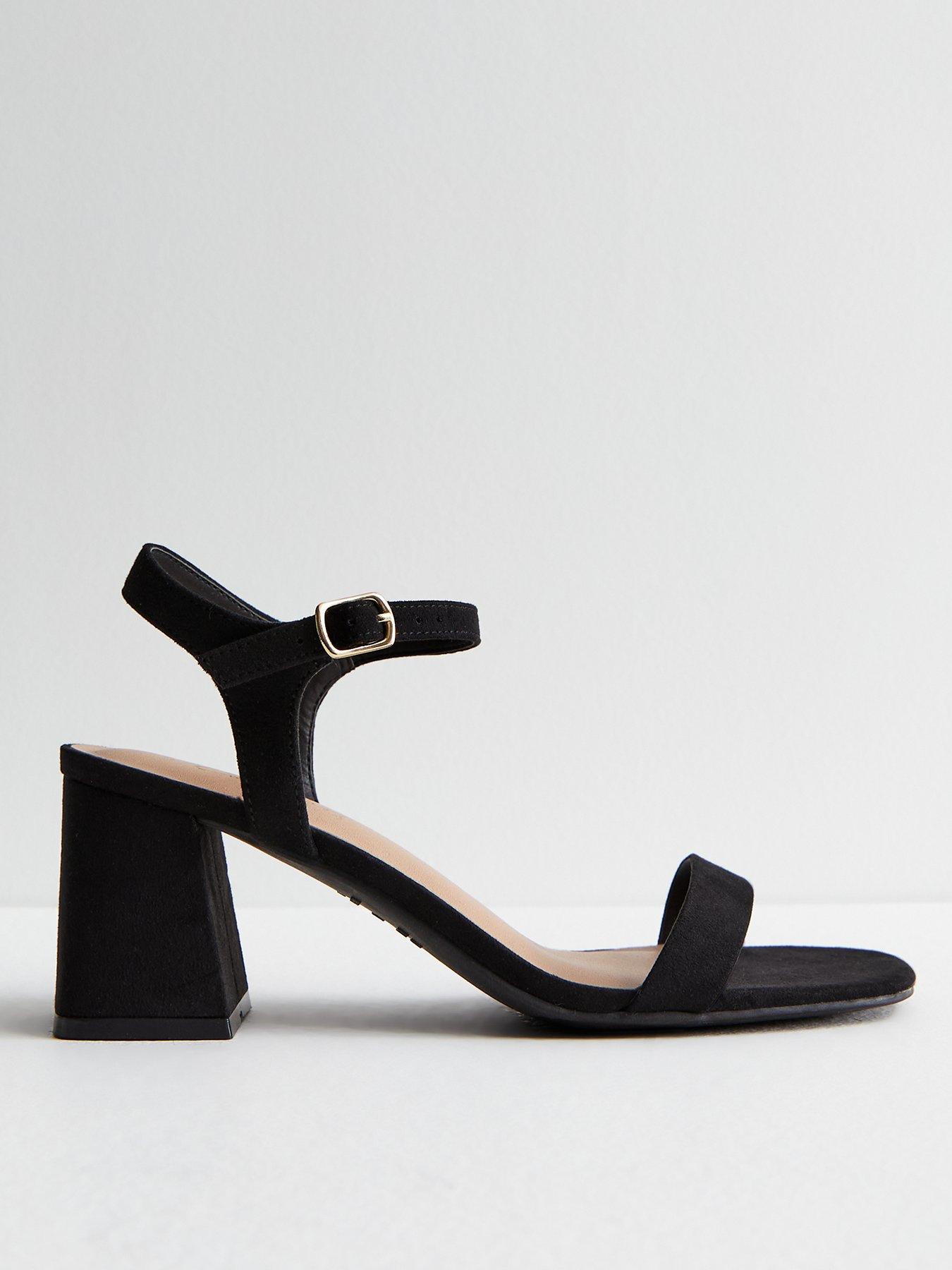 New look design trendy hell black sandal for women